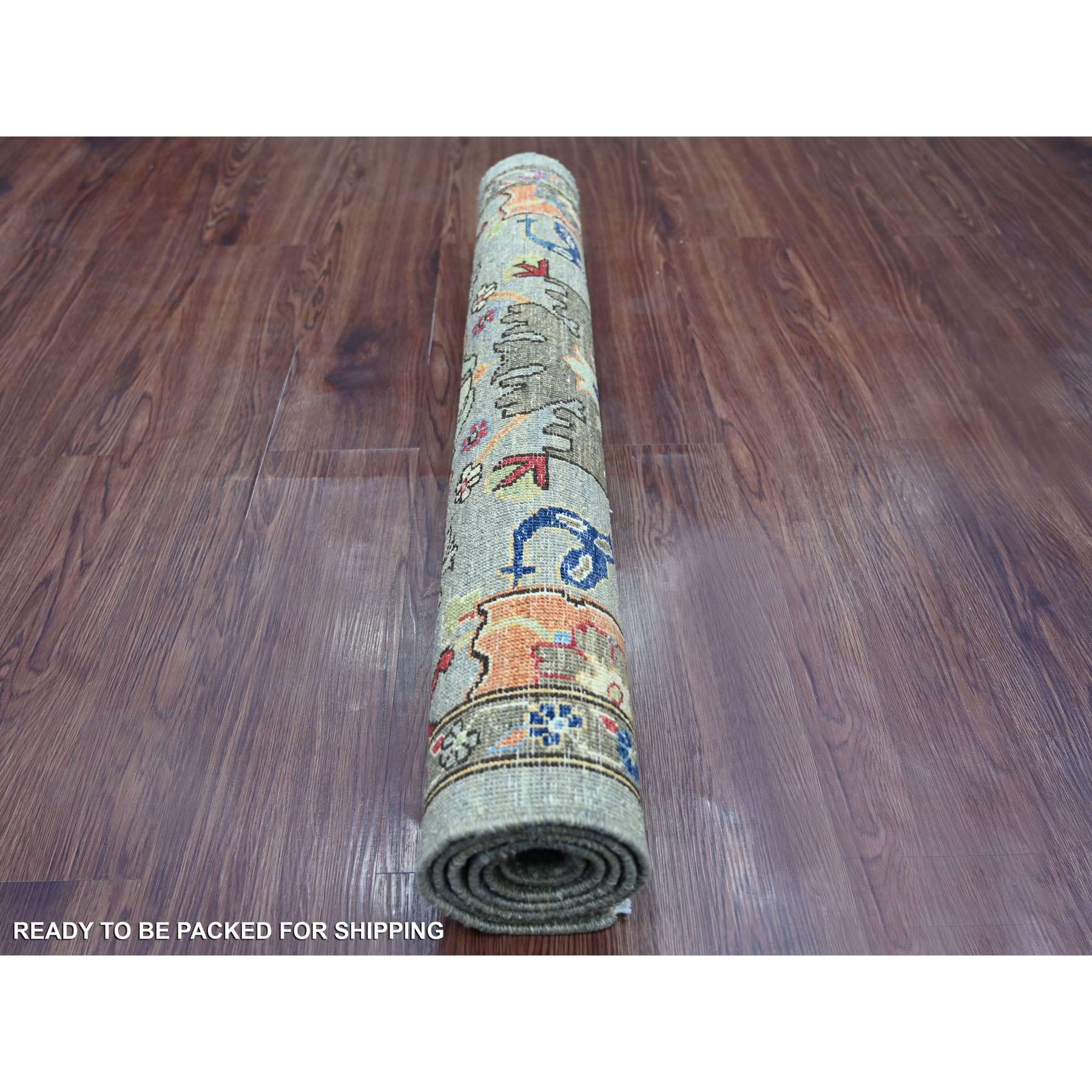 Tribal-Geometric-Hand-Knotted-Rug-105870