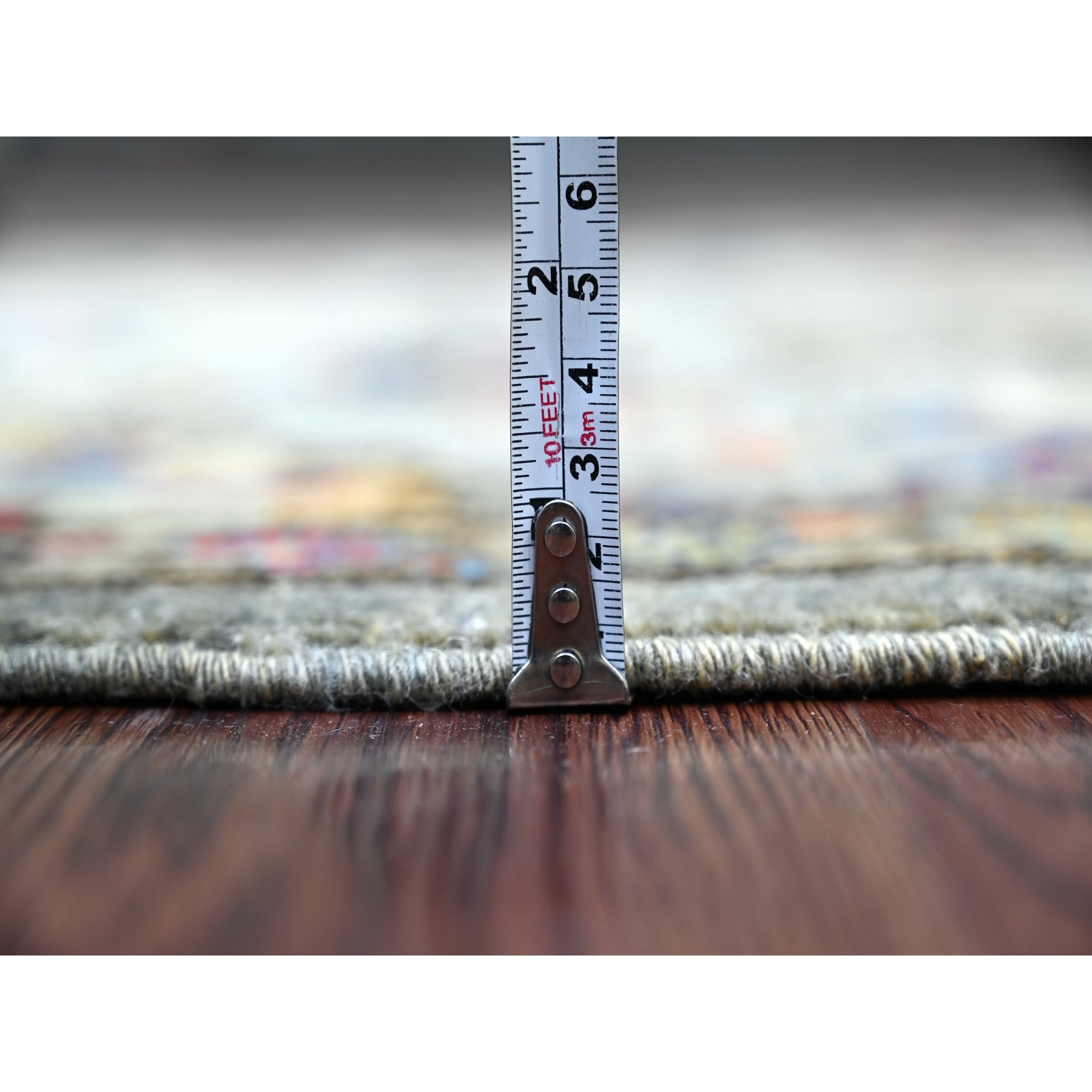 Tribal-Geometric-Hand-Knotted-Rug-105870