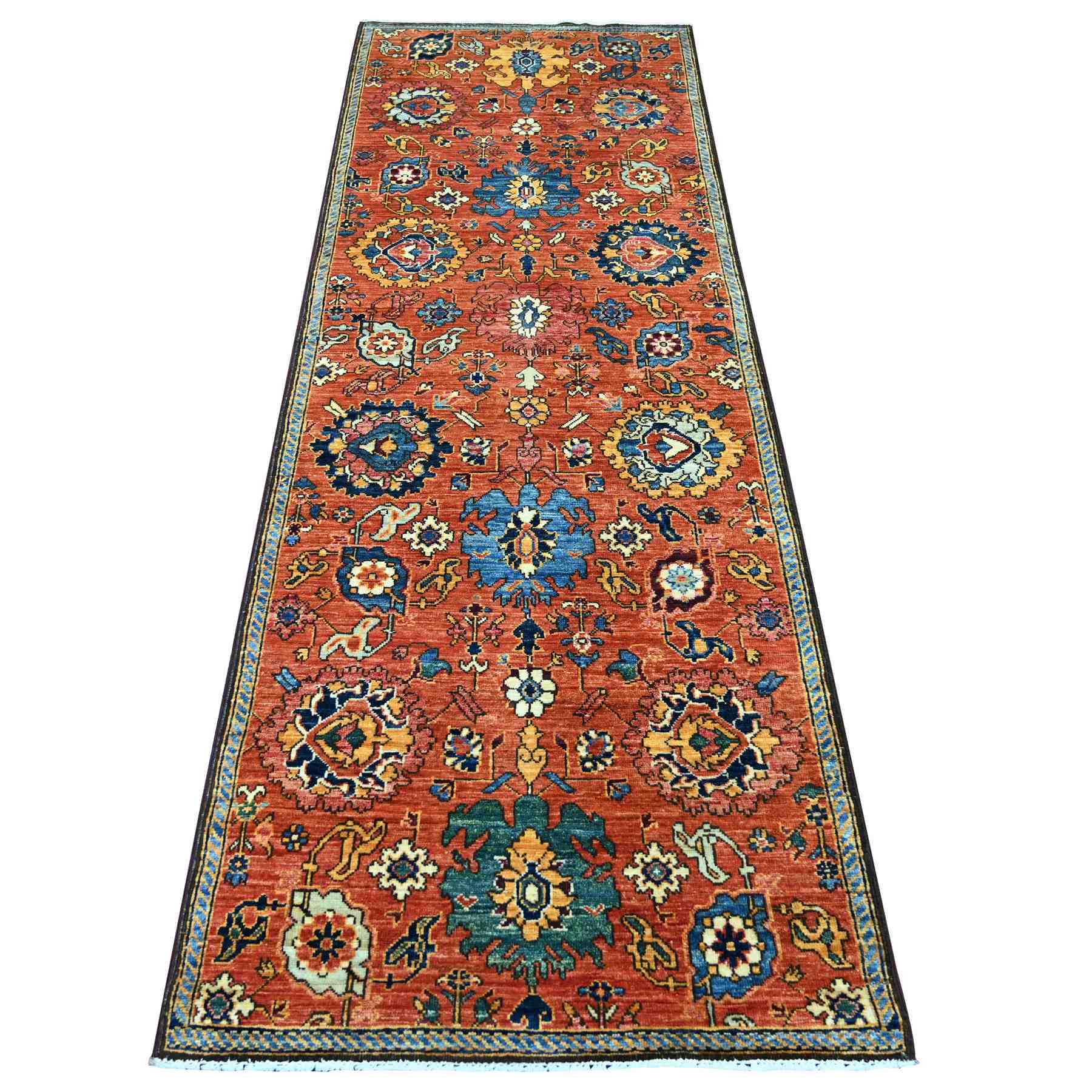 Tribal-Geometric-Hand-Knotted-Rug-105880