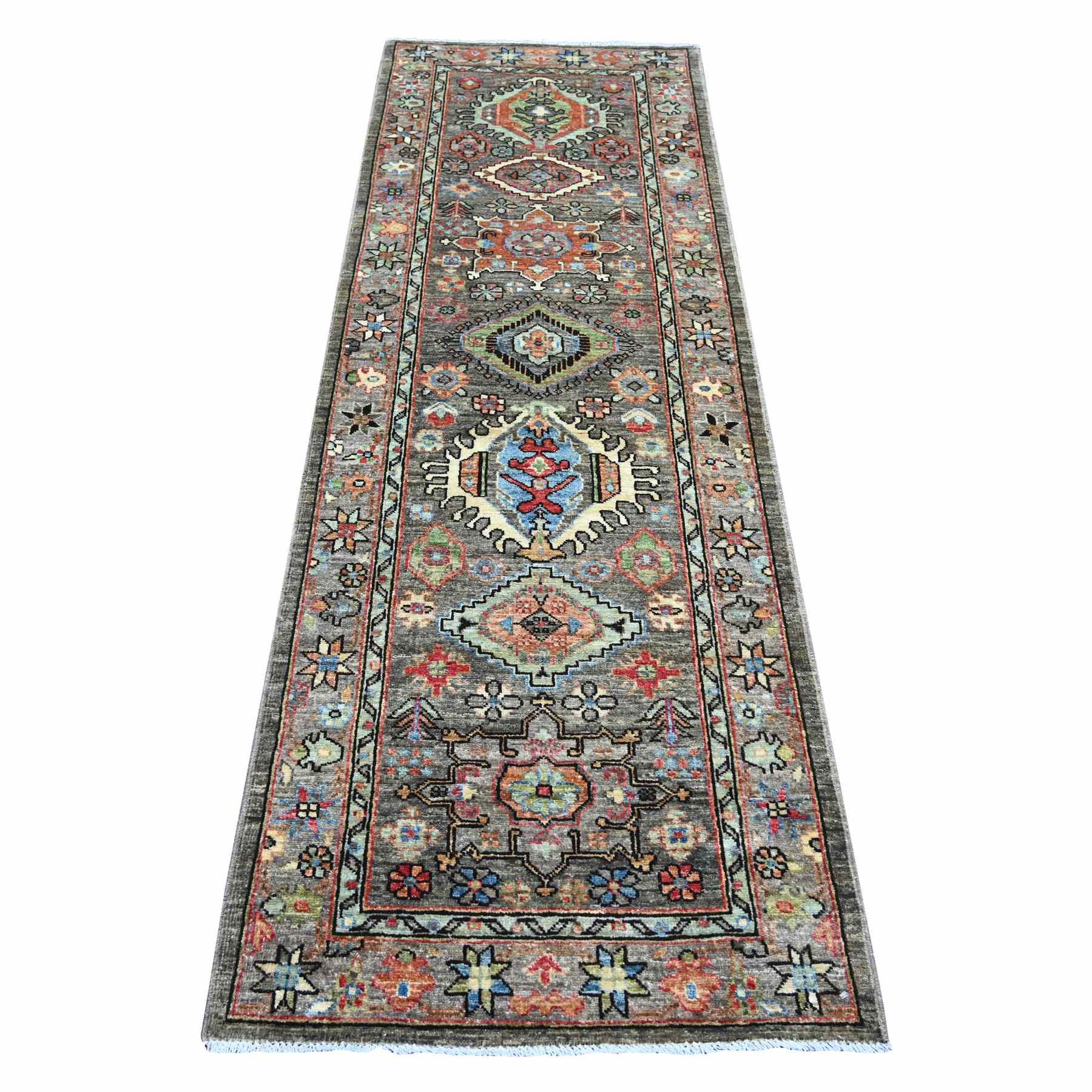 Tribal-Geometric-Hand-Knotted-Rug-105885