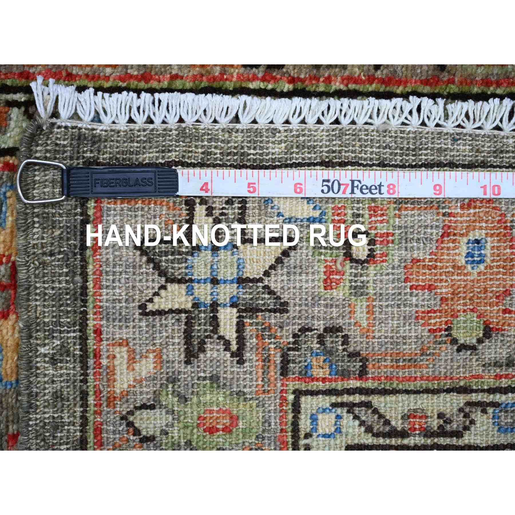 Tribal-Geometric-Hand-Knotted-Rug-105885