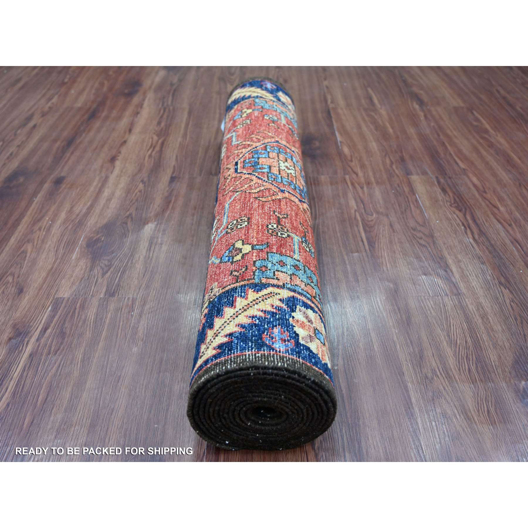 Tribal-Geometric-Hand-Knotted-Rug-105905