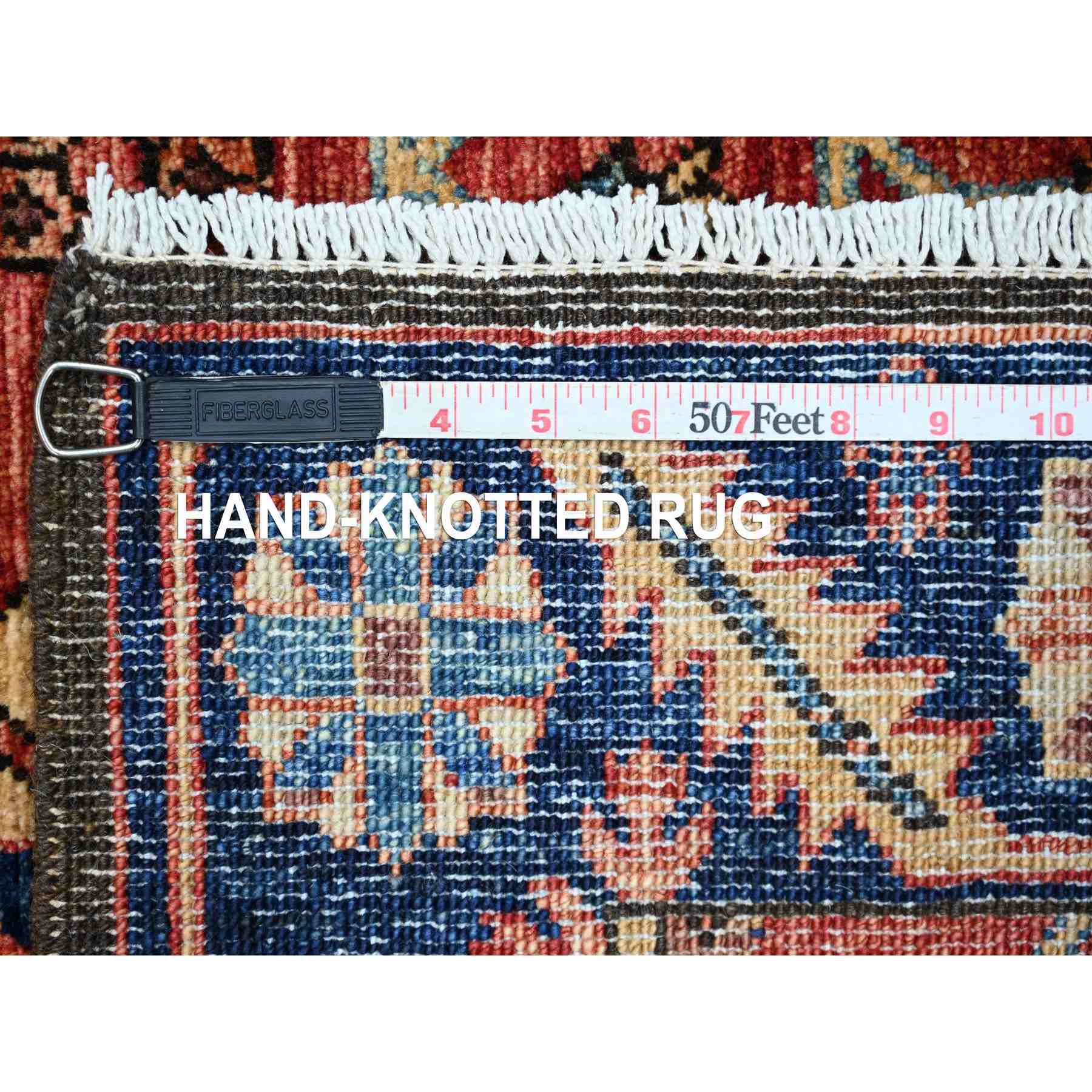 Tribal-Geometric-Hand-Knotted-Rug-105905