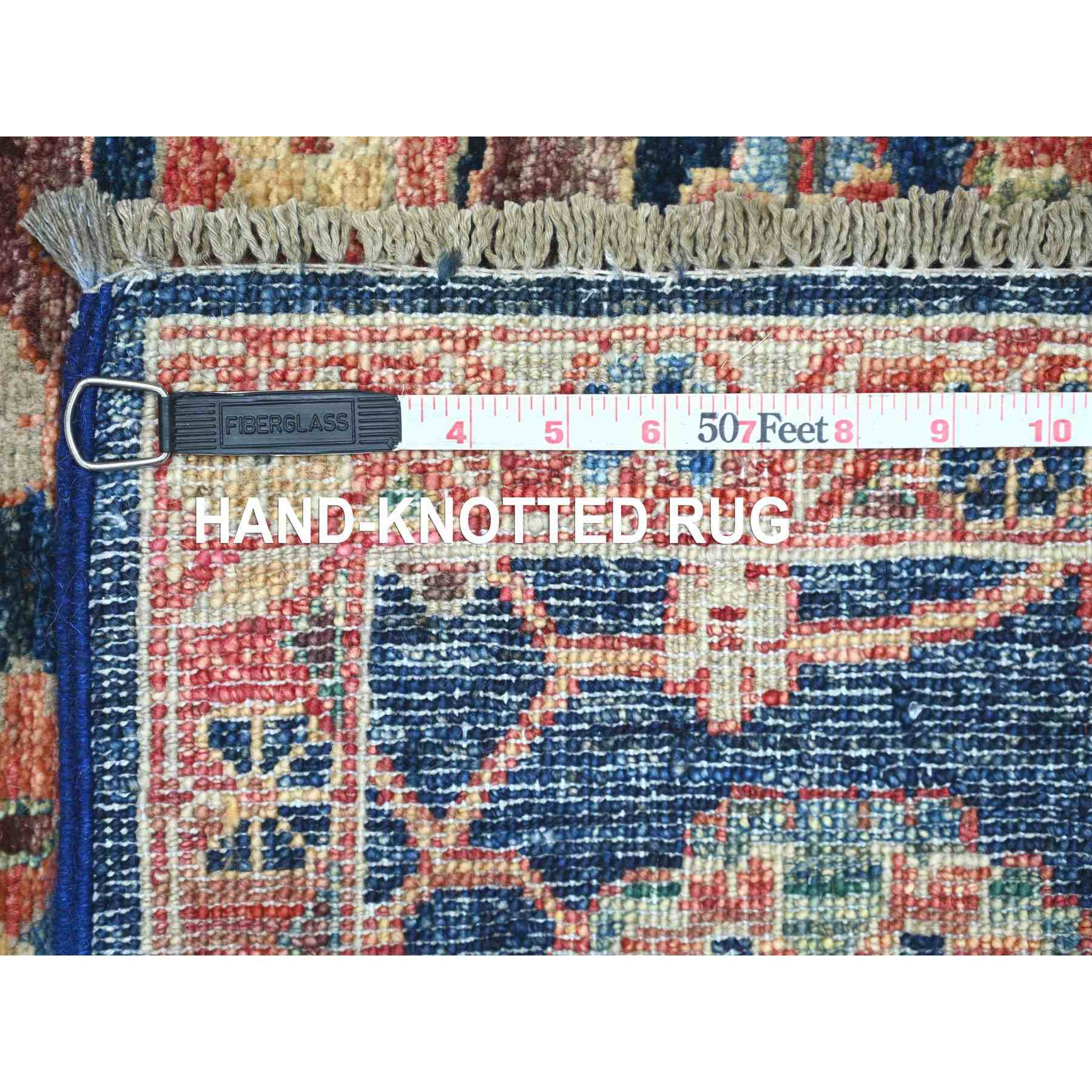 Tribal-Geometric-Hand-Knotted-Rug-105925