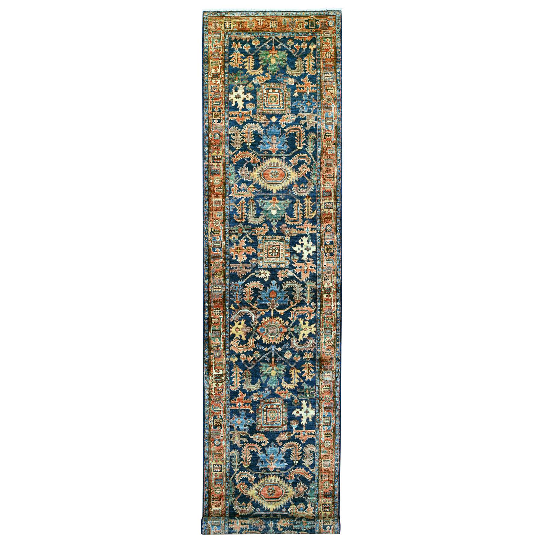 Tribal-Geometric-Hand-Knotted-Rug-105940