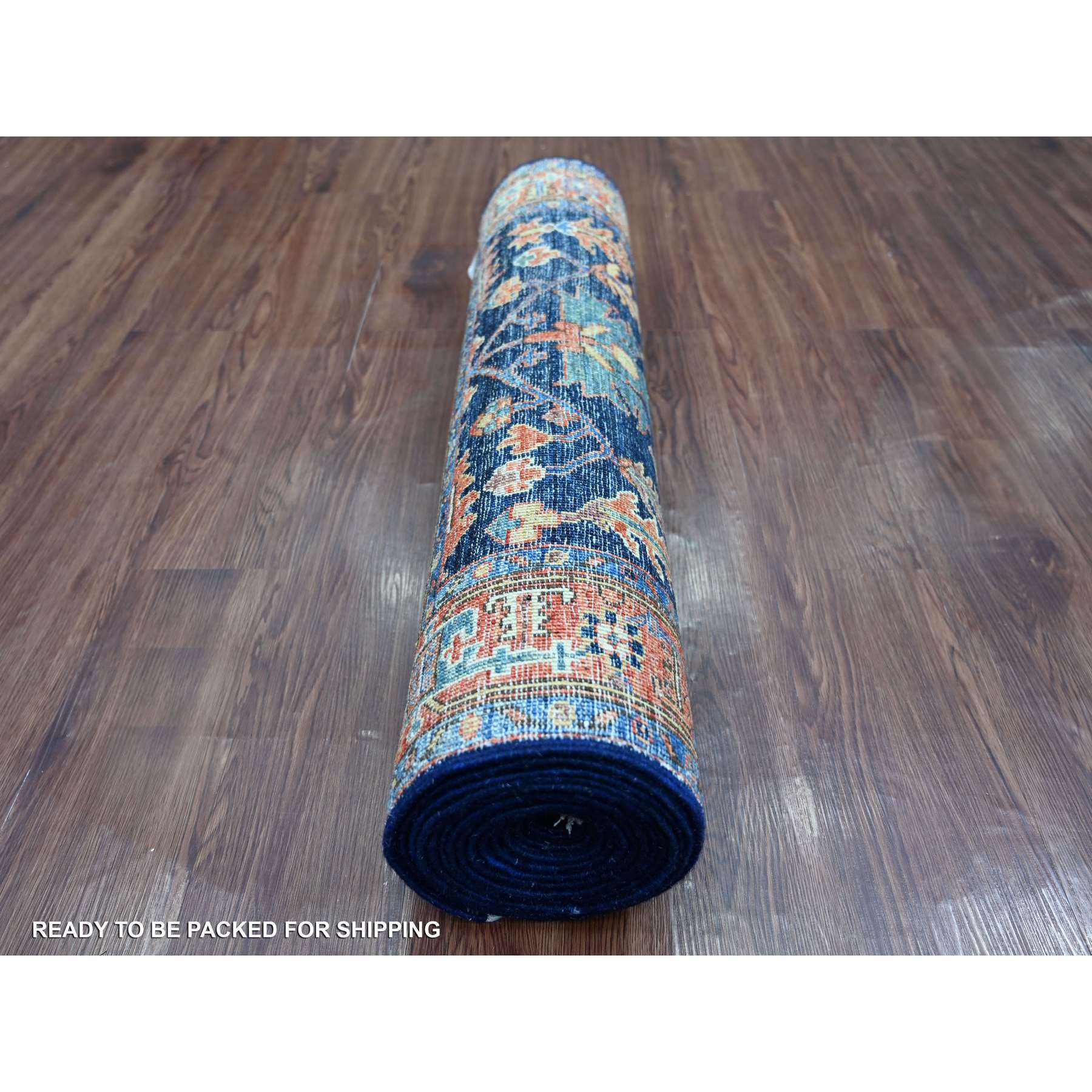 Tribal-Geometric-Hand-Knotted-Rug-105940