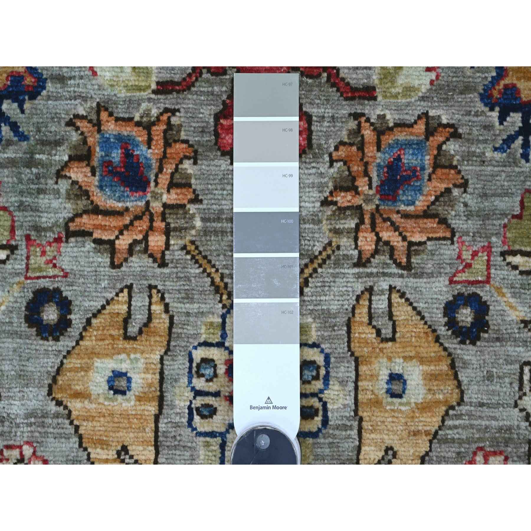 Tribal-Geometric-Hand-Knotted-Rug-105945
