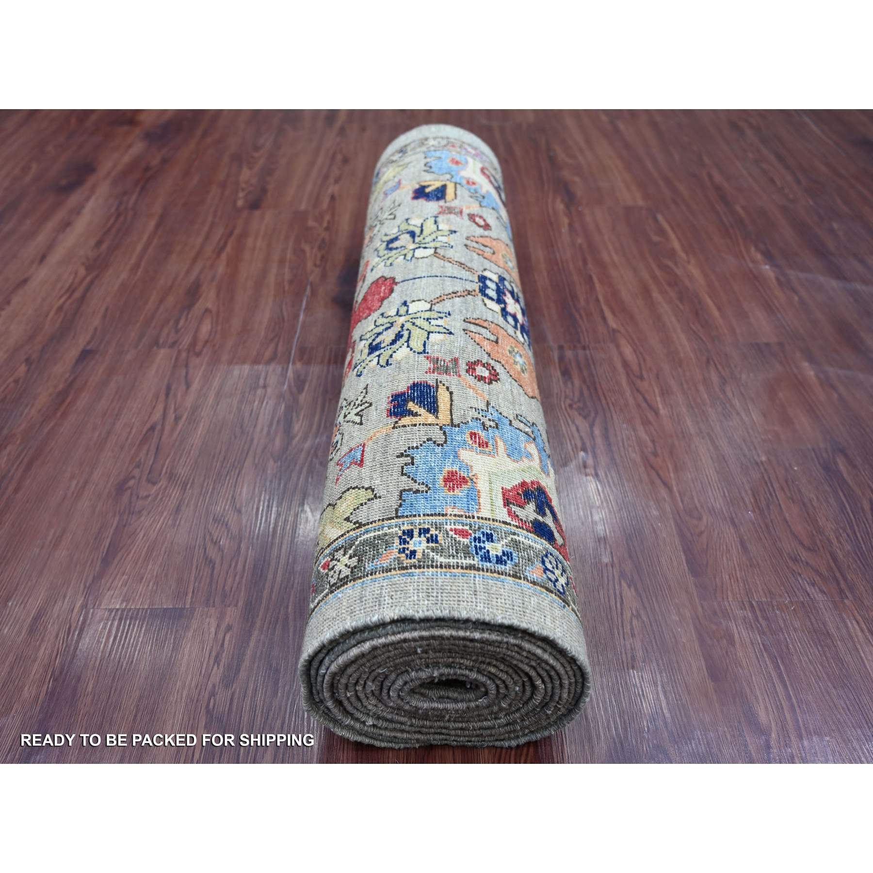 Tribal-Geometric-Hand-Knotted-Rug-105945