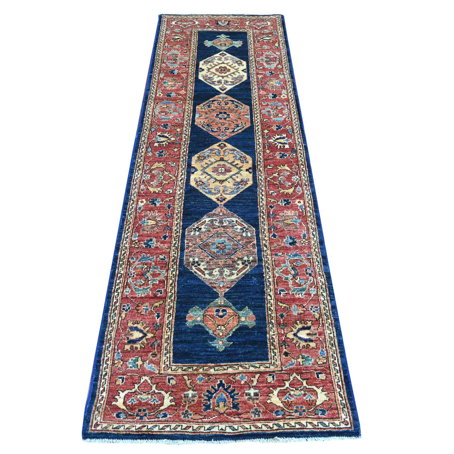 Tribal-Geometric-Hand-Knotted-Rug-105950