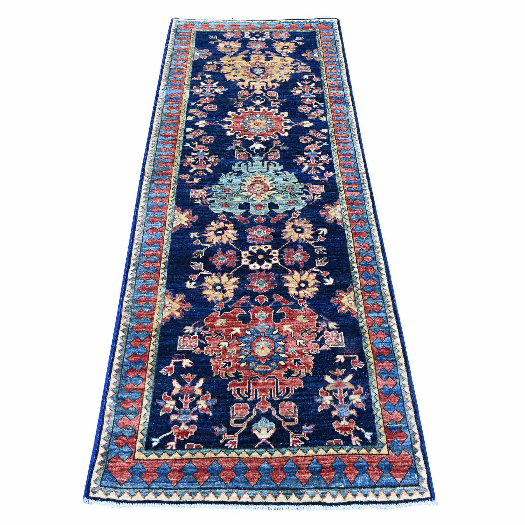 Tribal-Geometric-Hand-Knotted-Rug-106040