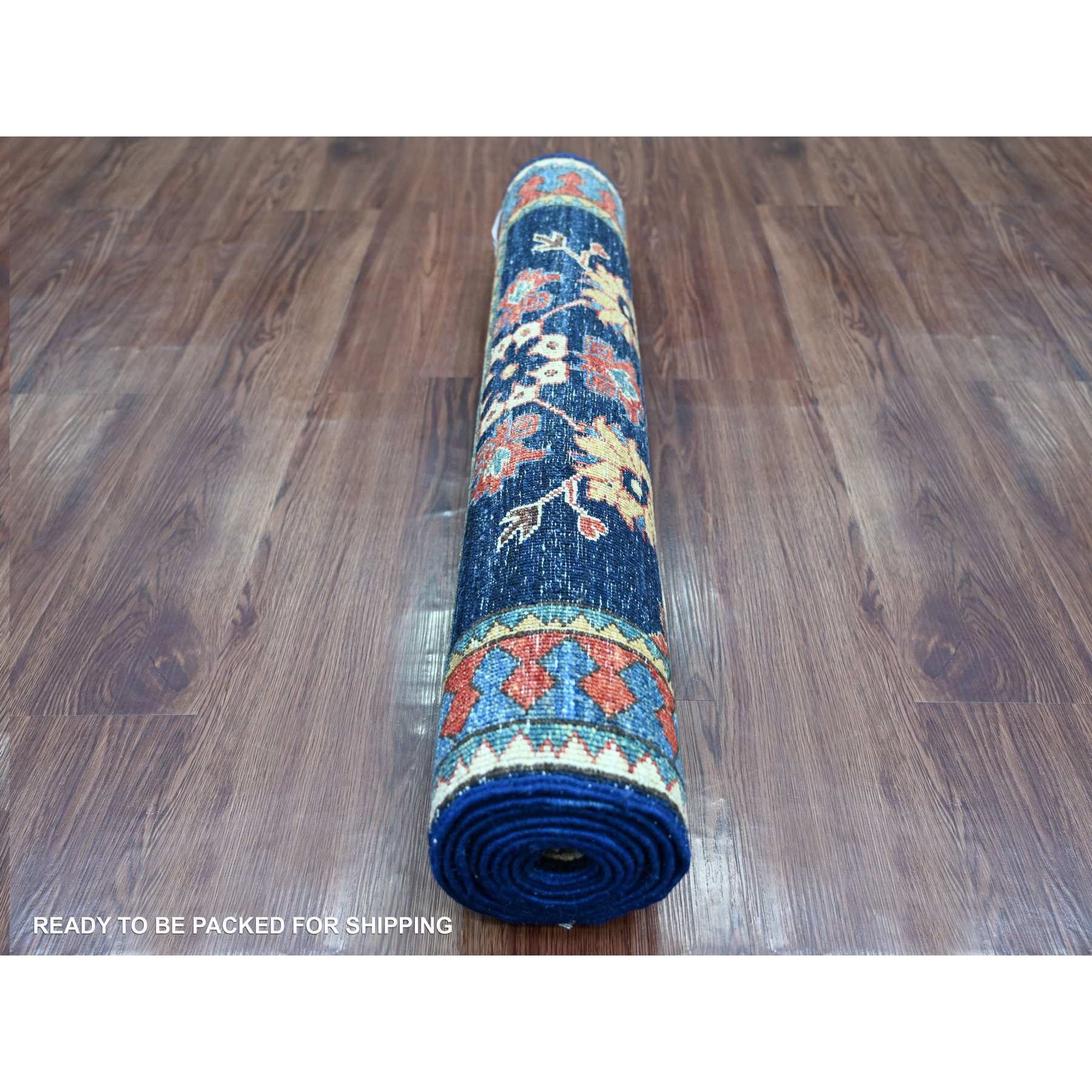 Tribal-Geometric-Hand-Knotted-Rug-106040