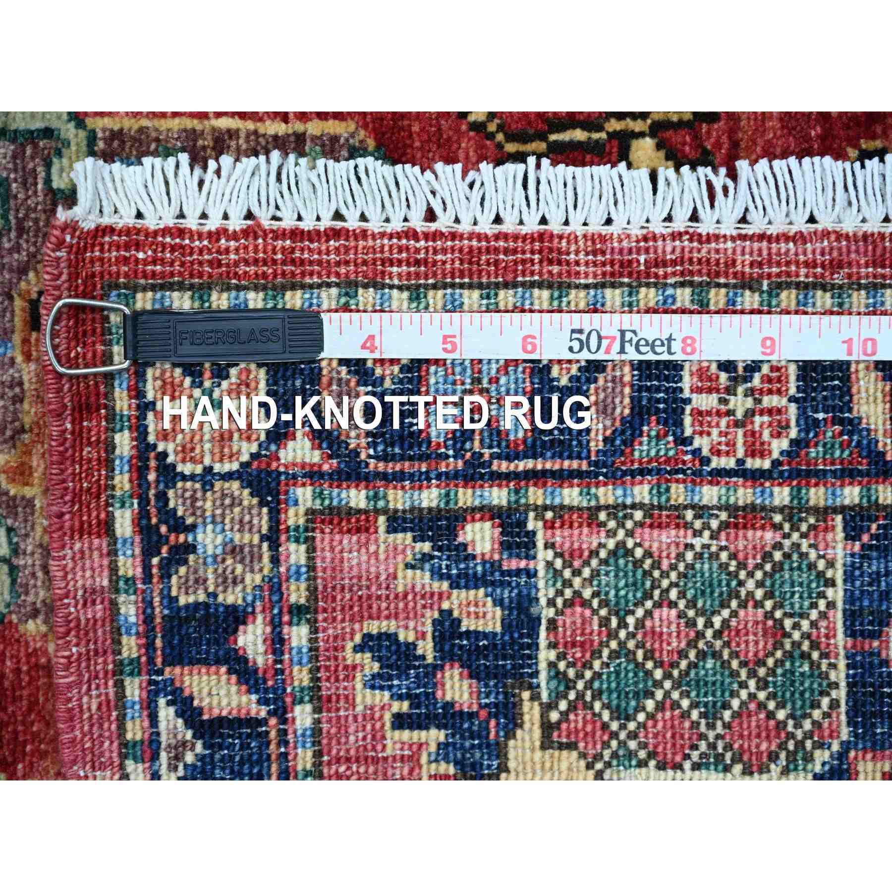 Tribal-Geometric-Hand-Knotted-Rug-106060