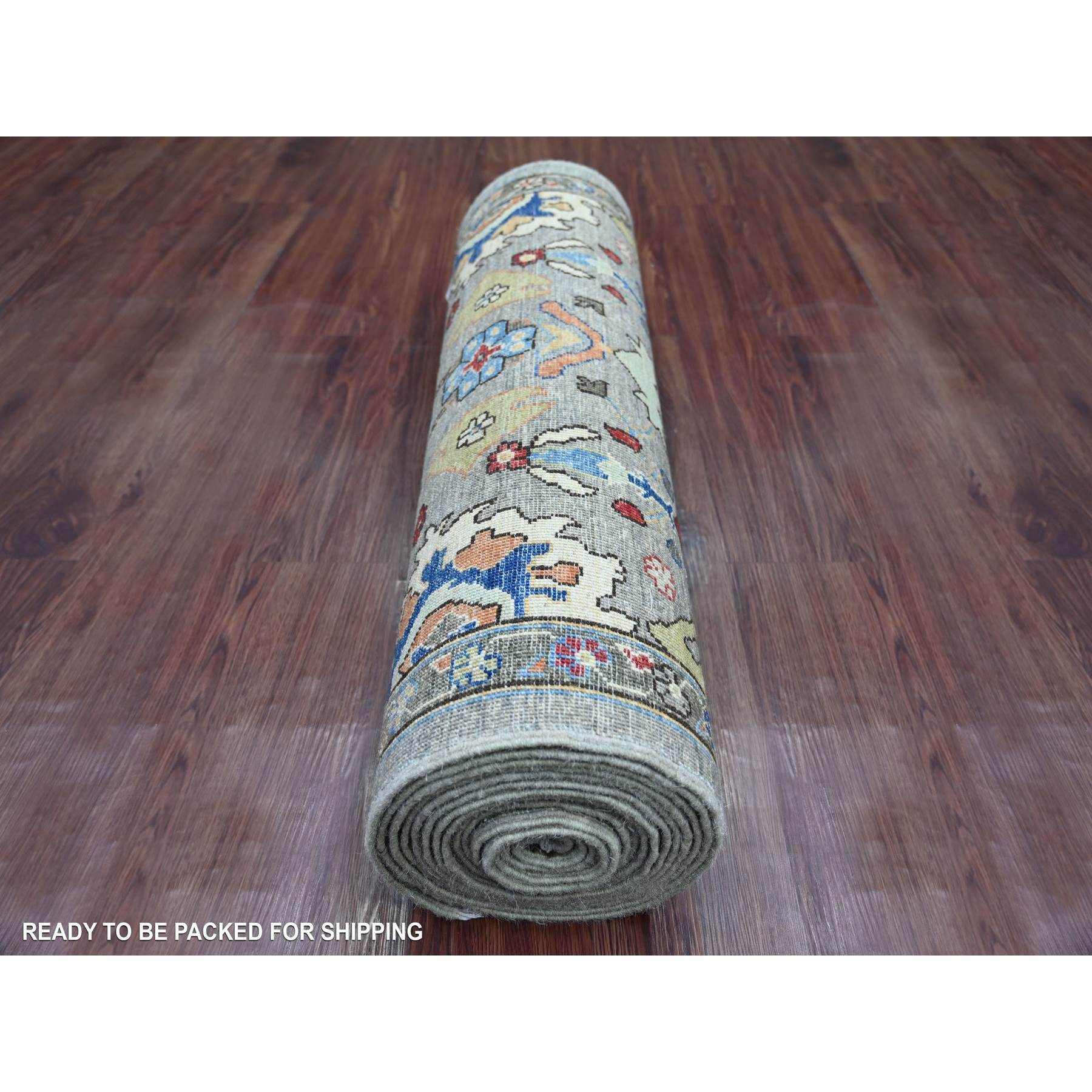 Tribal-Geometric-Hand-Knotted-Rug-106075
