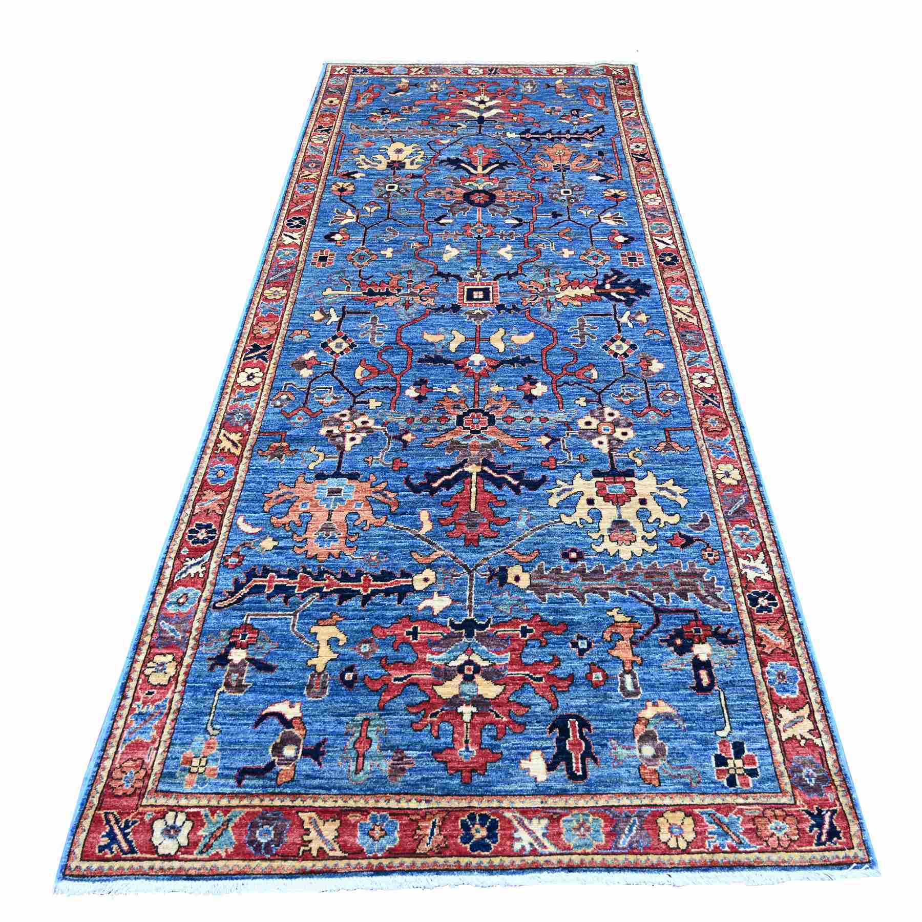 Tribal-Geometric-Hand-Knotted-Rug-106150