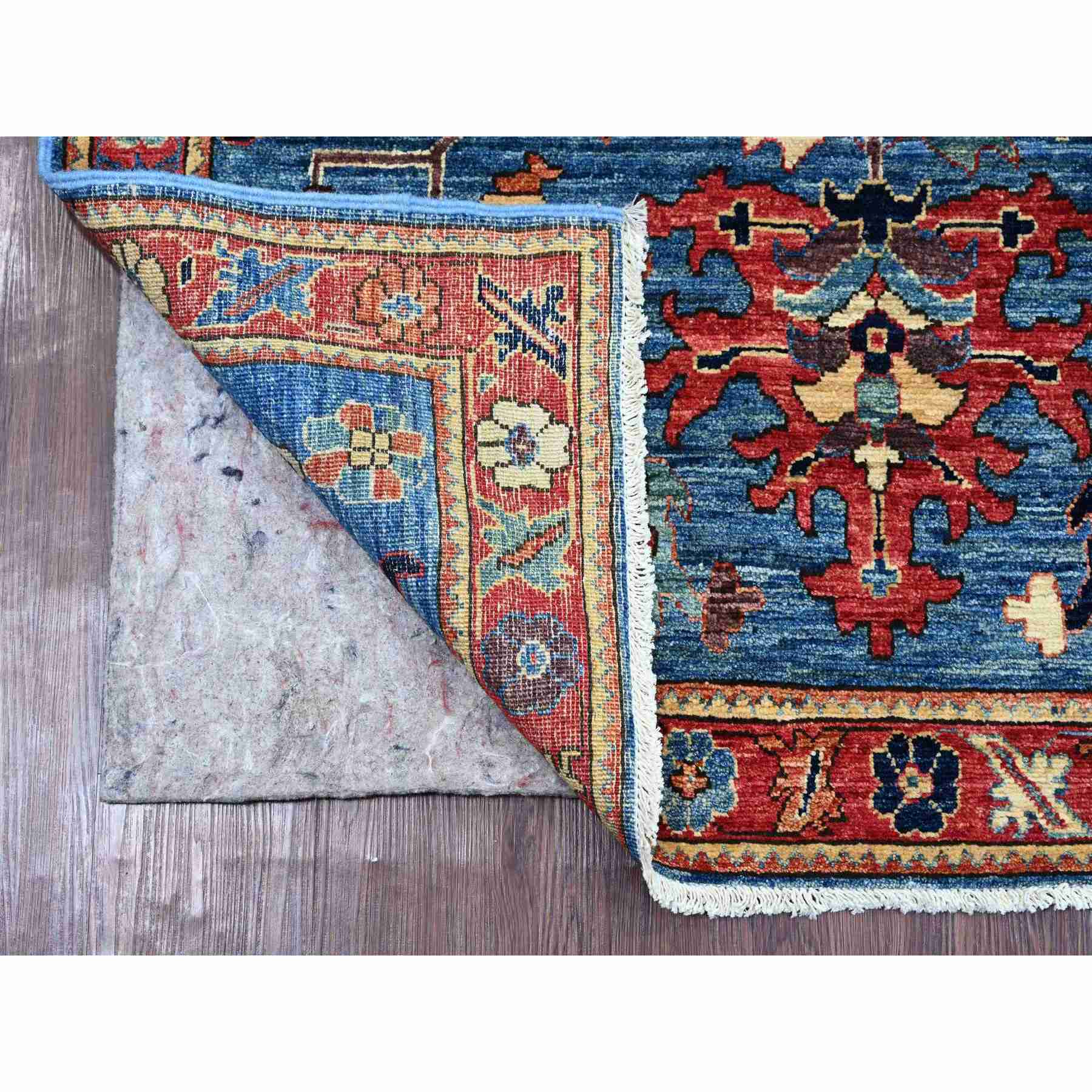Tribal-Geometric-Hand-Knotted-Rug-106150