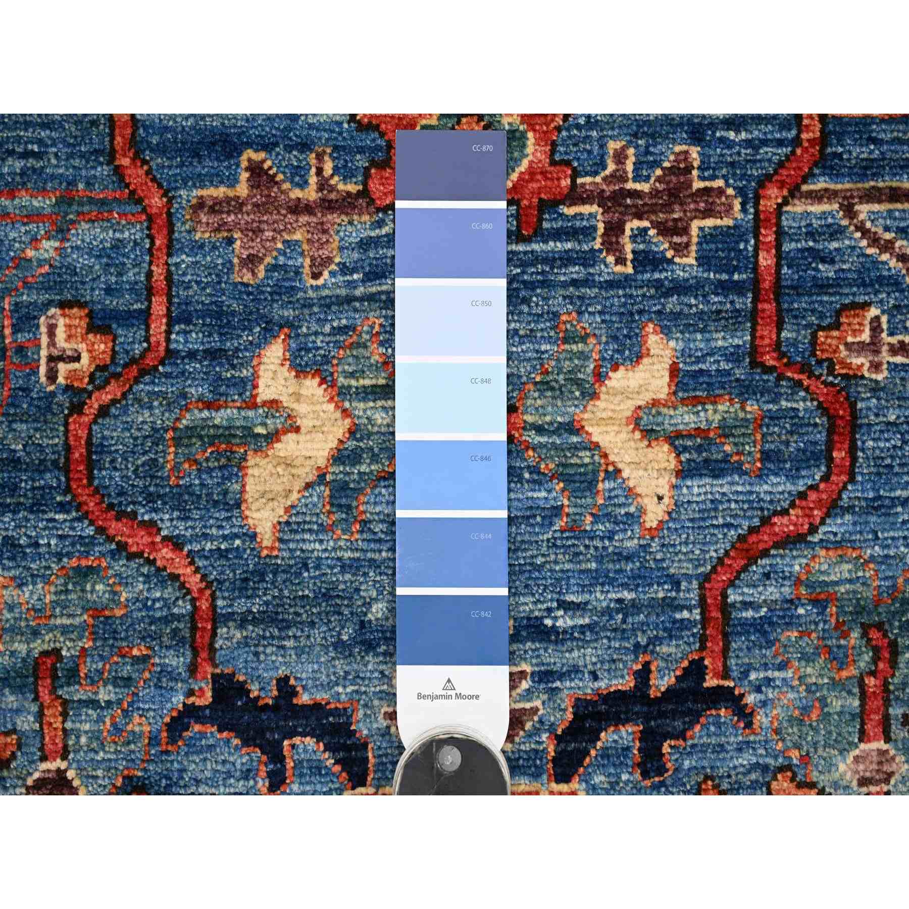 Tribal-Geometric-Hand-Knotted-Rug-106150