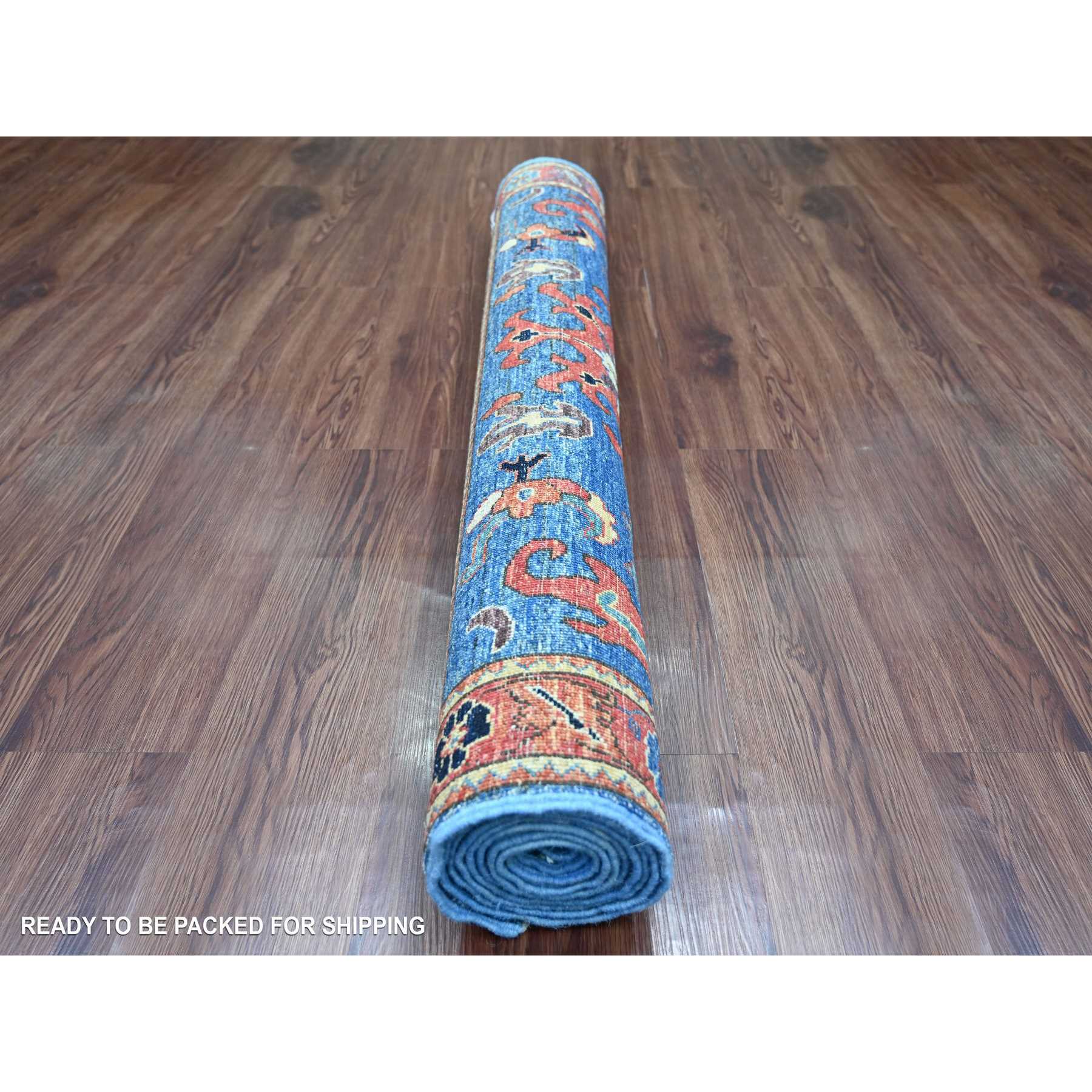 Tribal-Geometric-Hand-Knotted-Rug-106150