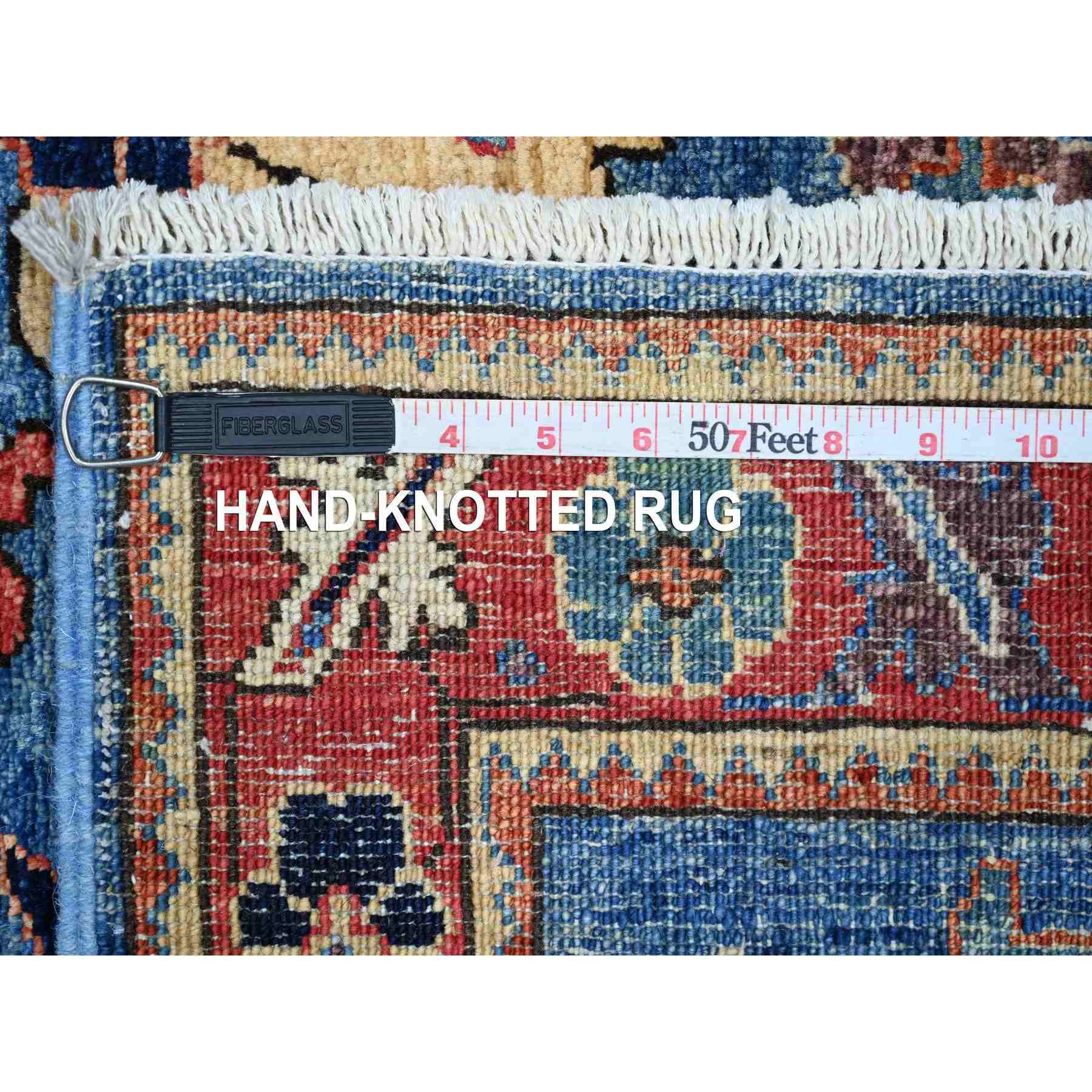 Tribal-Geometric-Hand-Knotted-Rug-106150