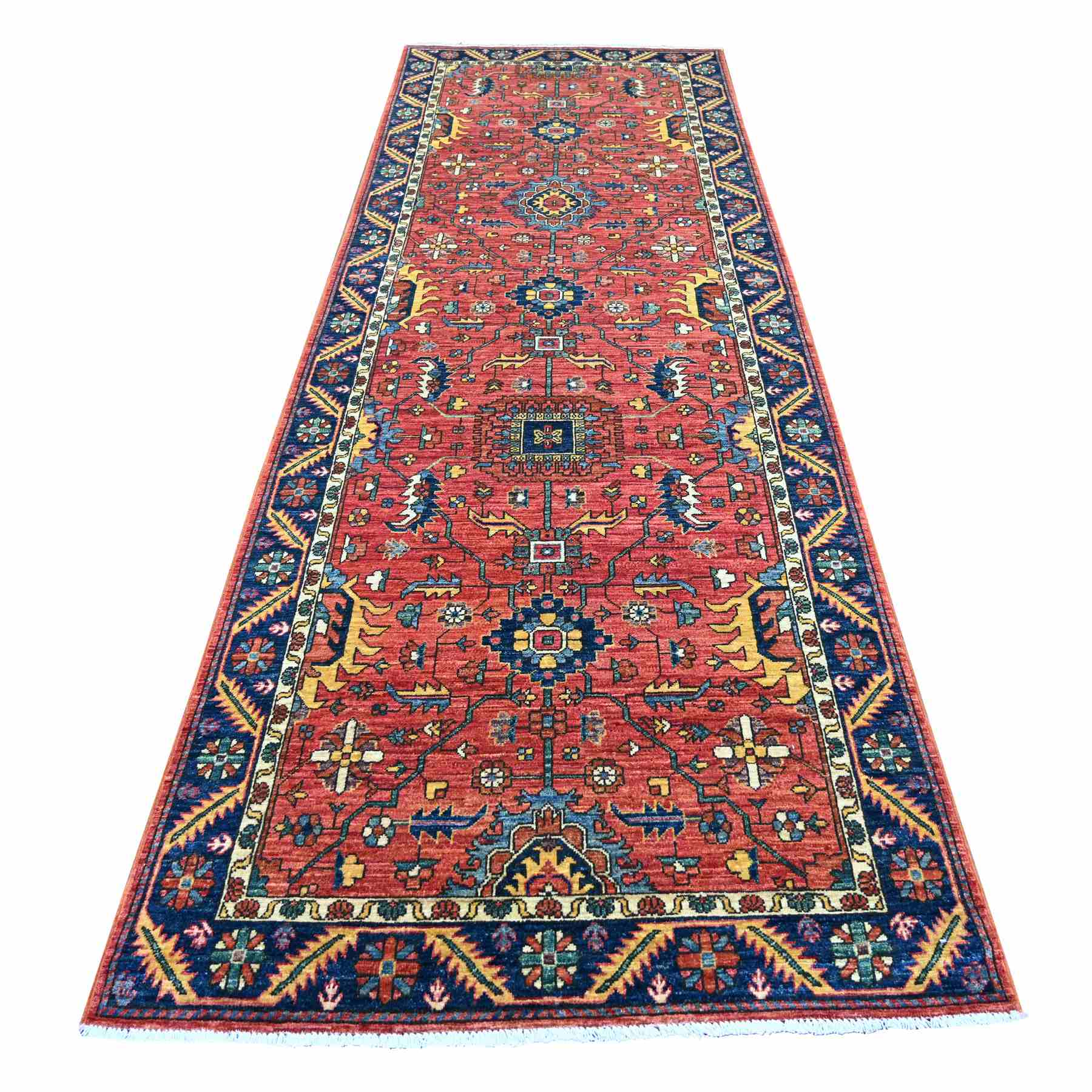 Tribal-Geometric-Hand-Knotted-Rug-106155