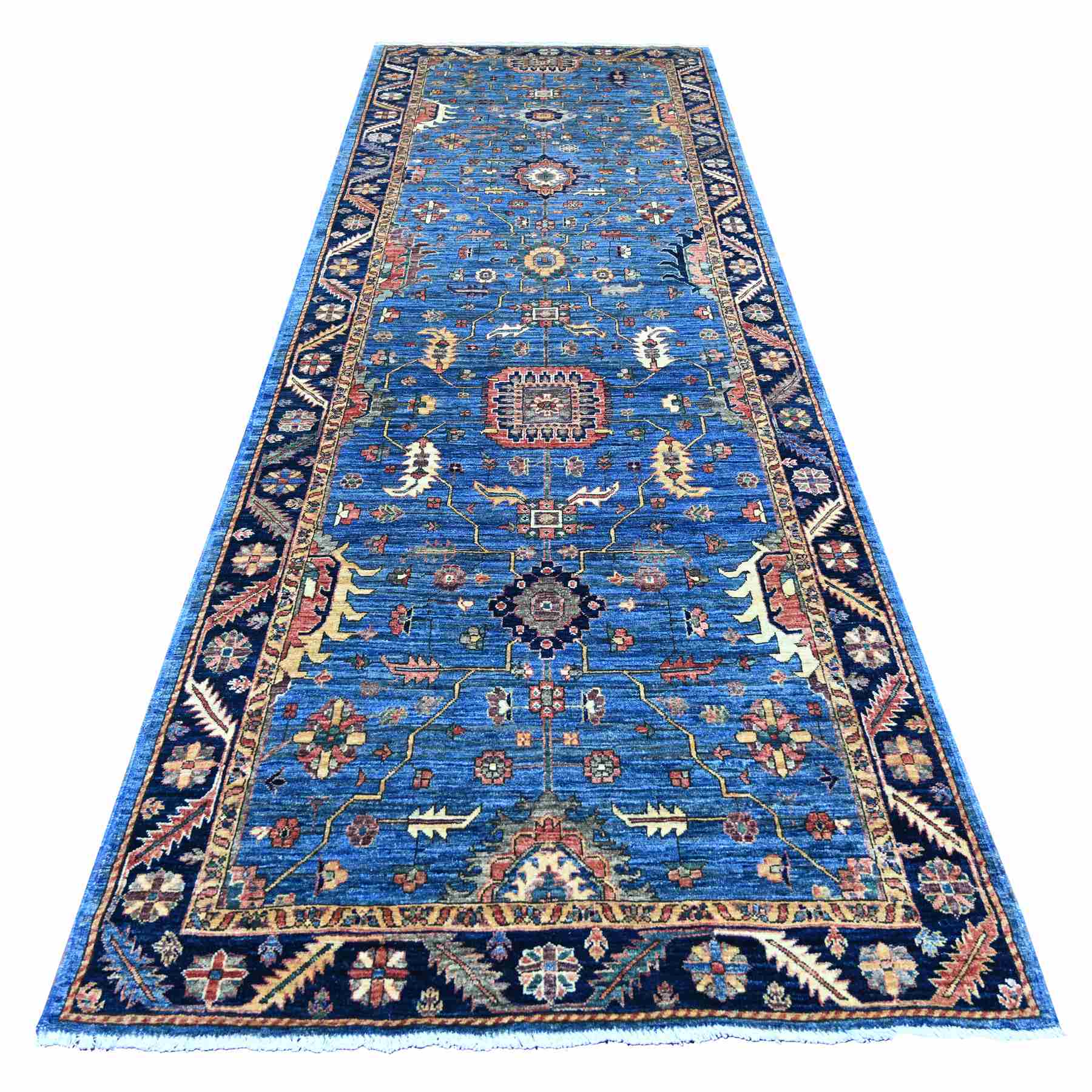Tribal-Geometric-Hand-Knotted-Rug-106180