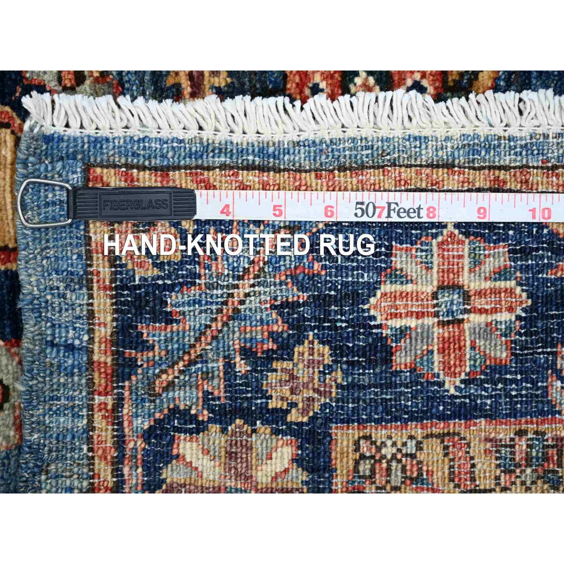 Tribal-Geometric-Hand-Knotted-Rug-106180