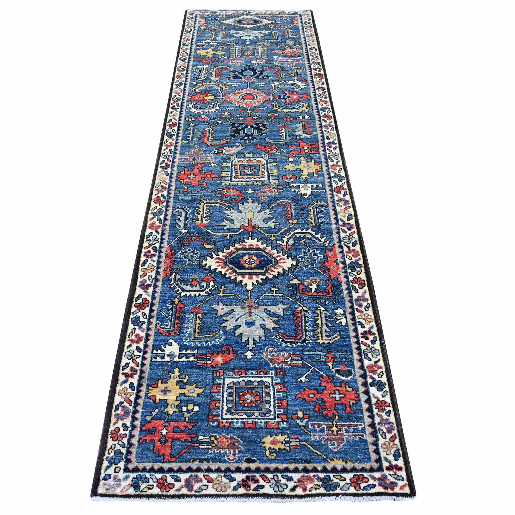 Tribal-Geometric-Hand-Knotted-Rug-106210