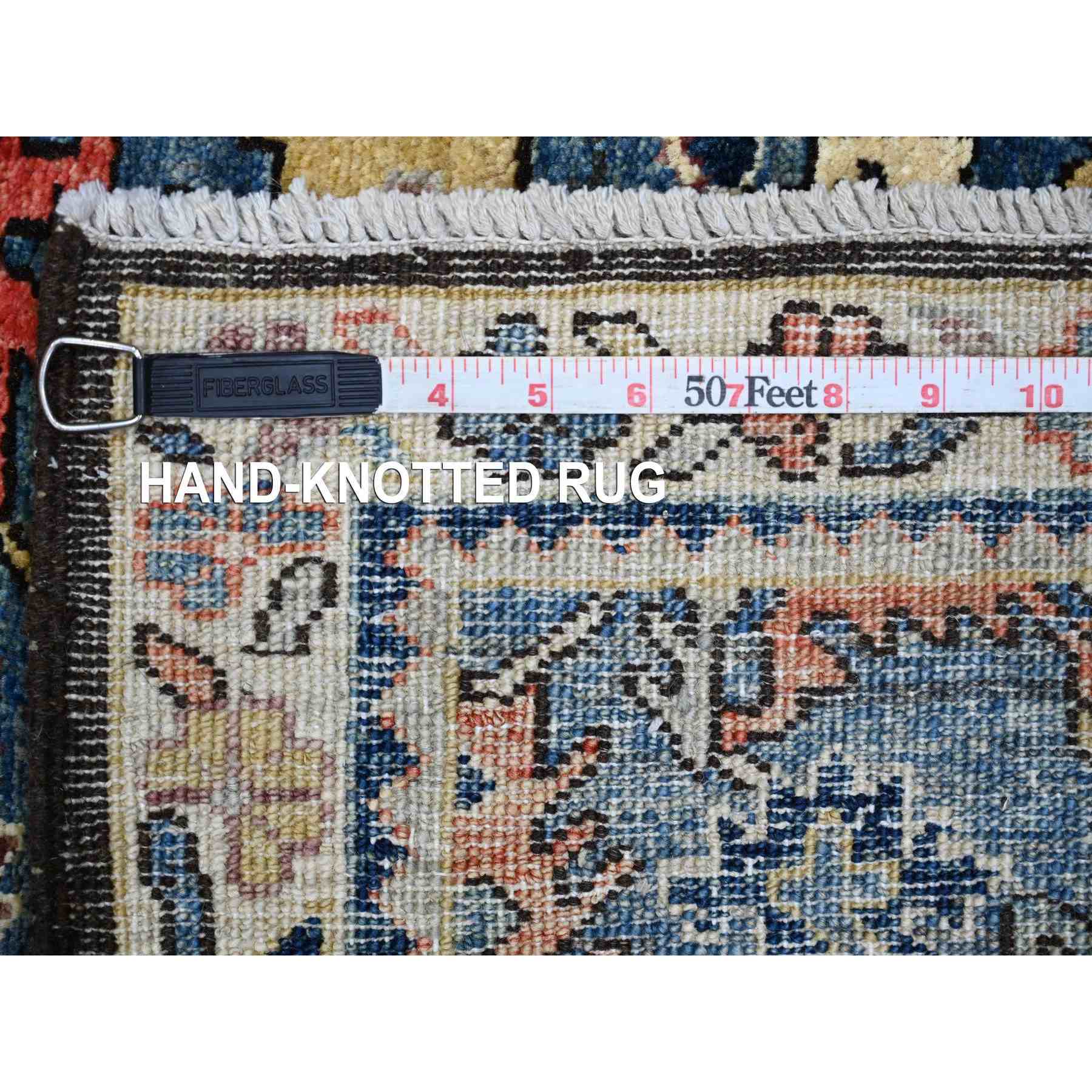 Tribal-Geometric-Hand-Knotted-Rug-106210