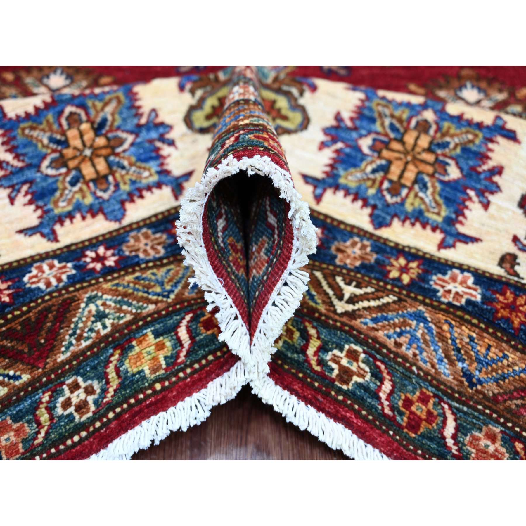 Tribal-Geometric-Hand-Knotted-Rug-106225