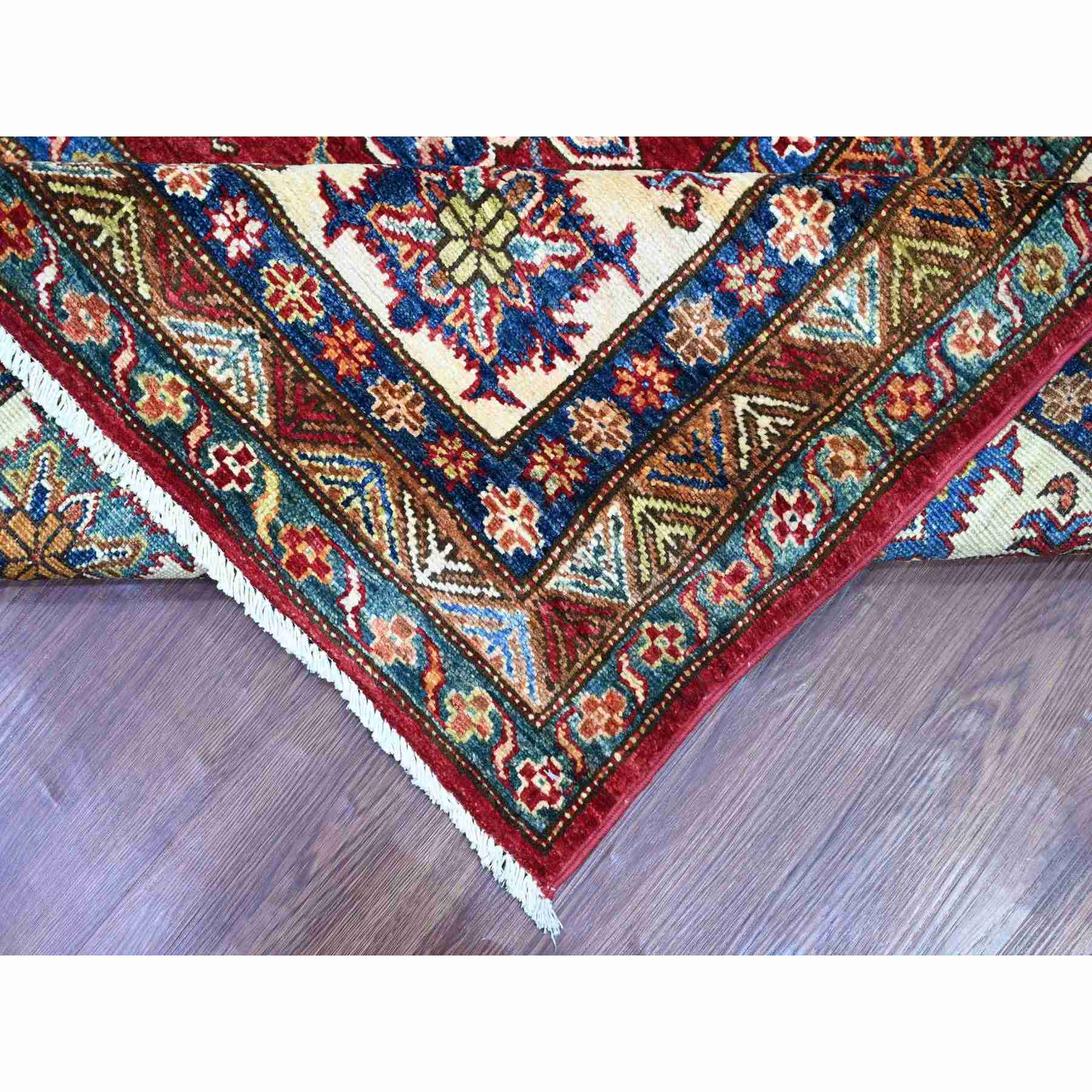 Tribal-Geometric-Hand-Knotted-Rug-106225