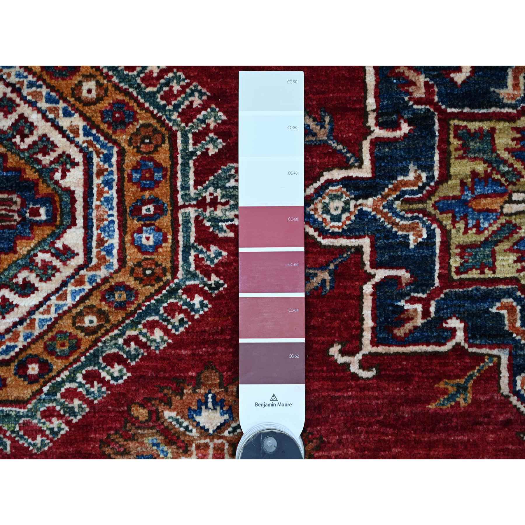 Tribal-Geometric-Hand-Knotted-Rug-106225