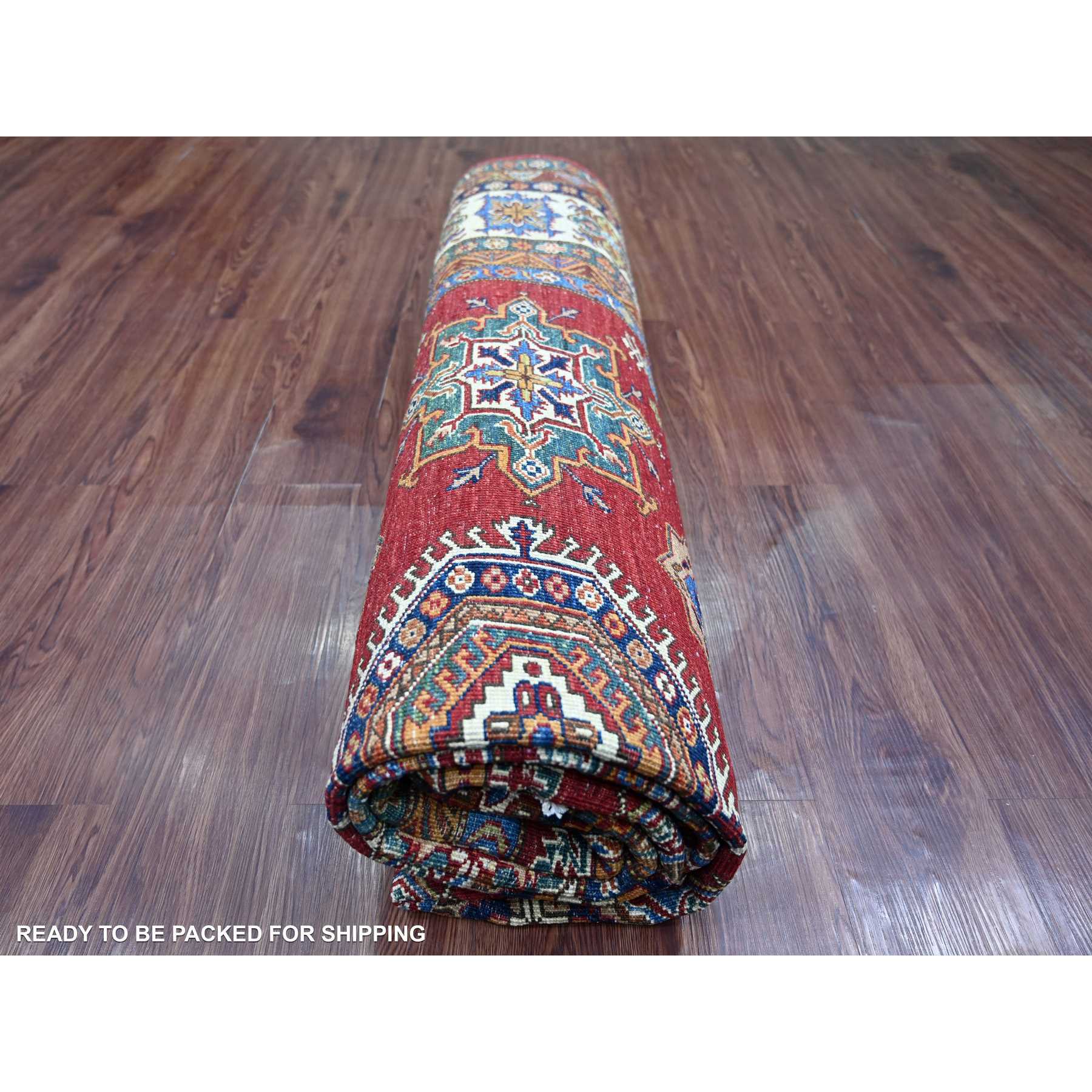 Tribal-Geometric-Hand-Knotted-Rug-106225