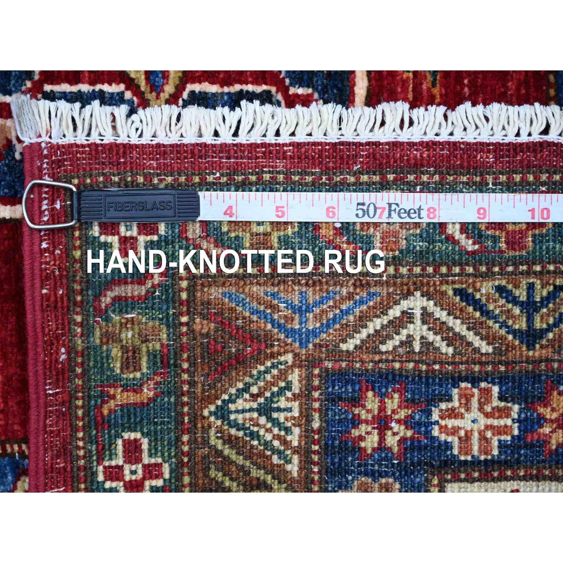 Tribal-Geometric-Hand-Knotted-Rug-106225