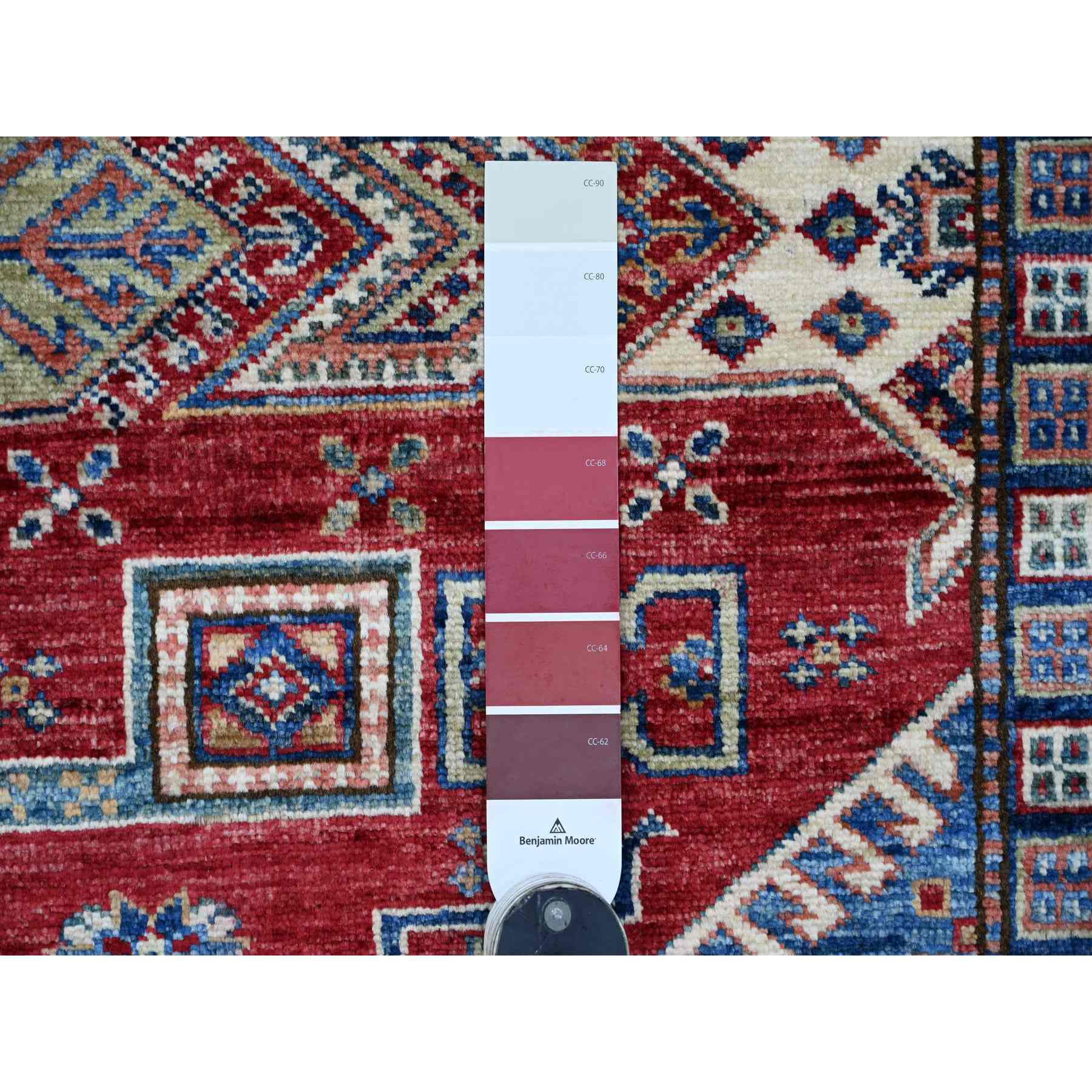 Tribal-Geometric-Hand-Knotted-Rug-106235
