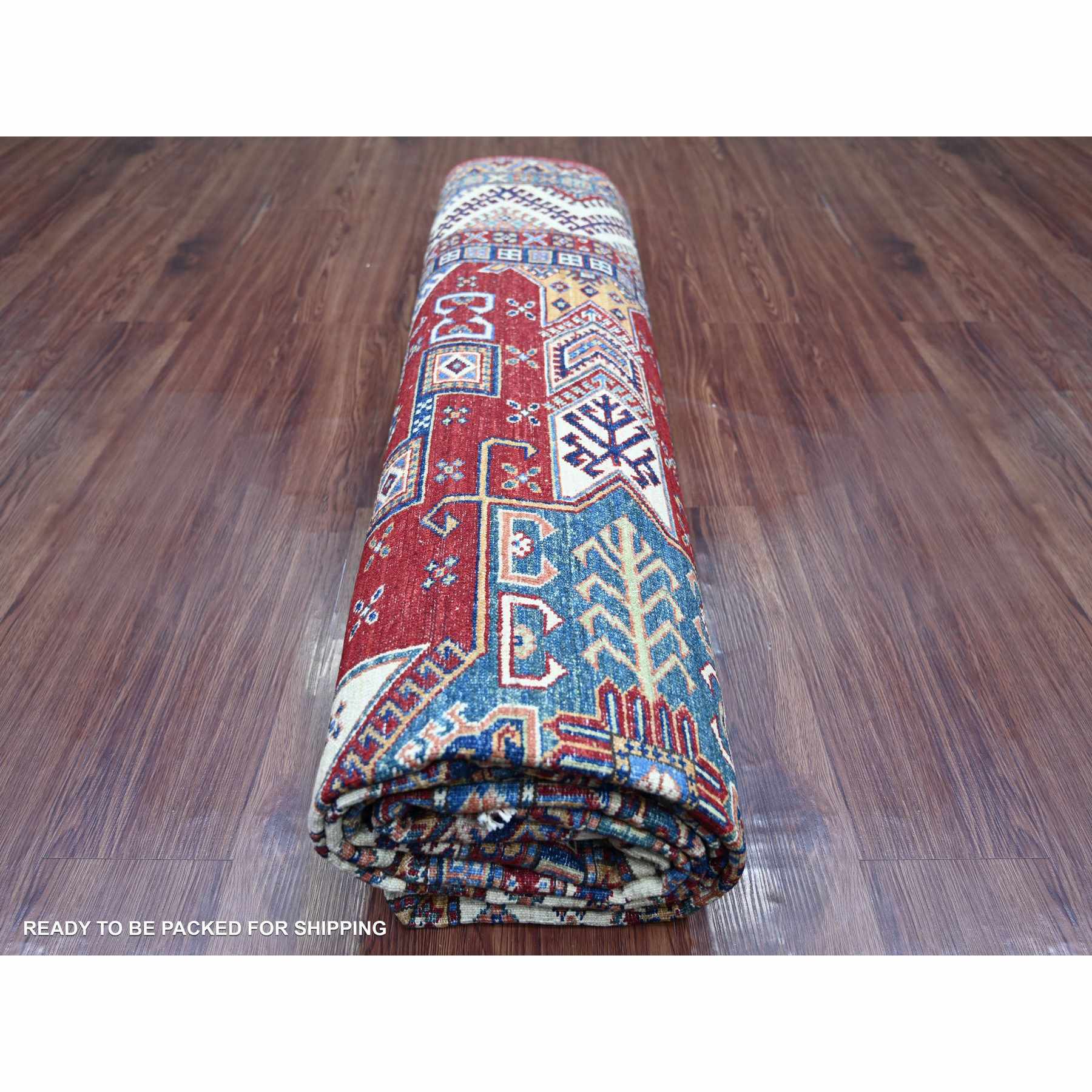 Tribal-Geometric-Hand-Knotted-Rug-106235