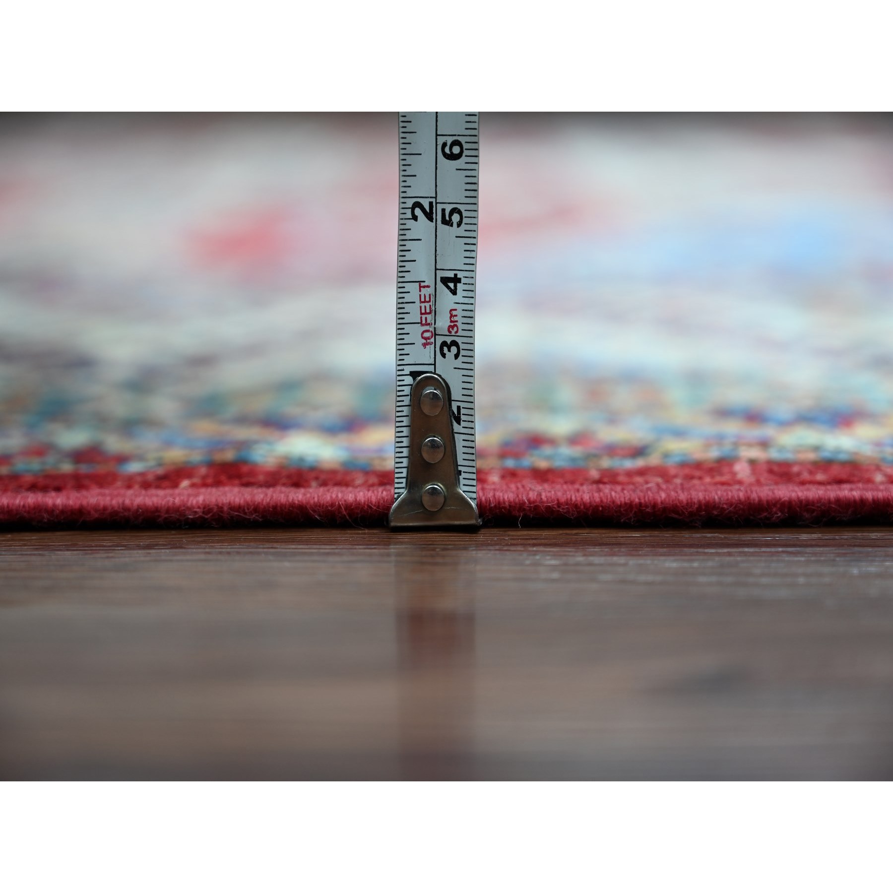 Tribal-Geometric-Hand-Knotted-Rug-106235