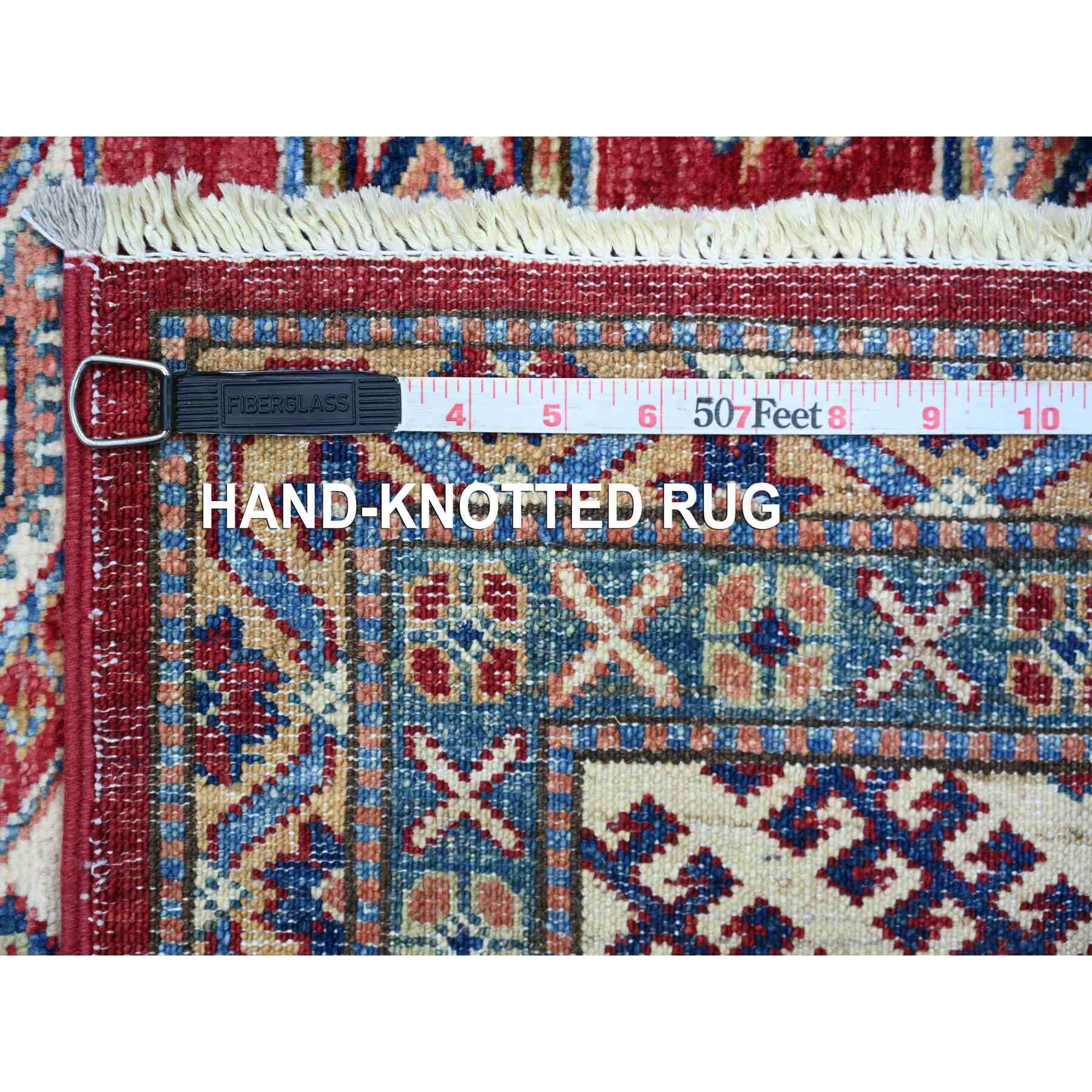 Tribal-Geometric-Hand-Knotted-Rug-106235