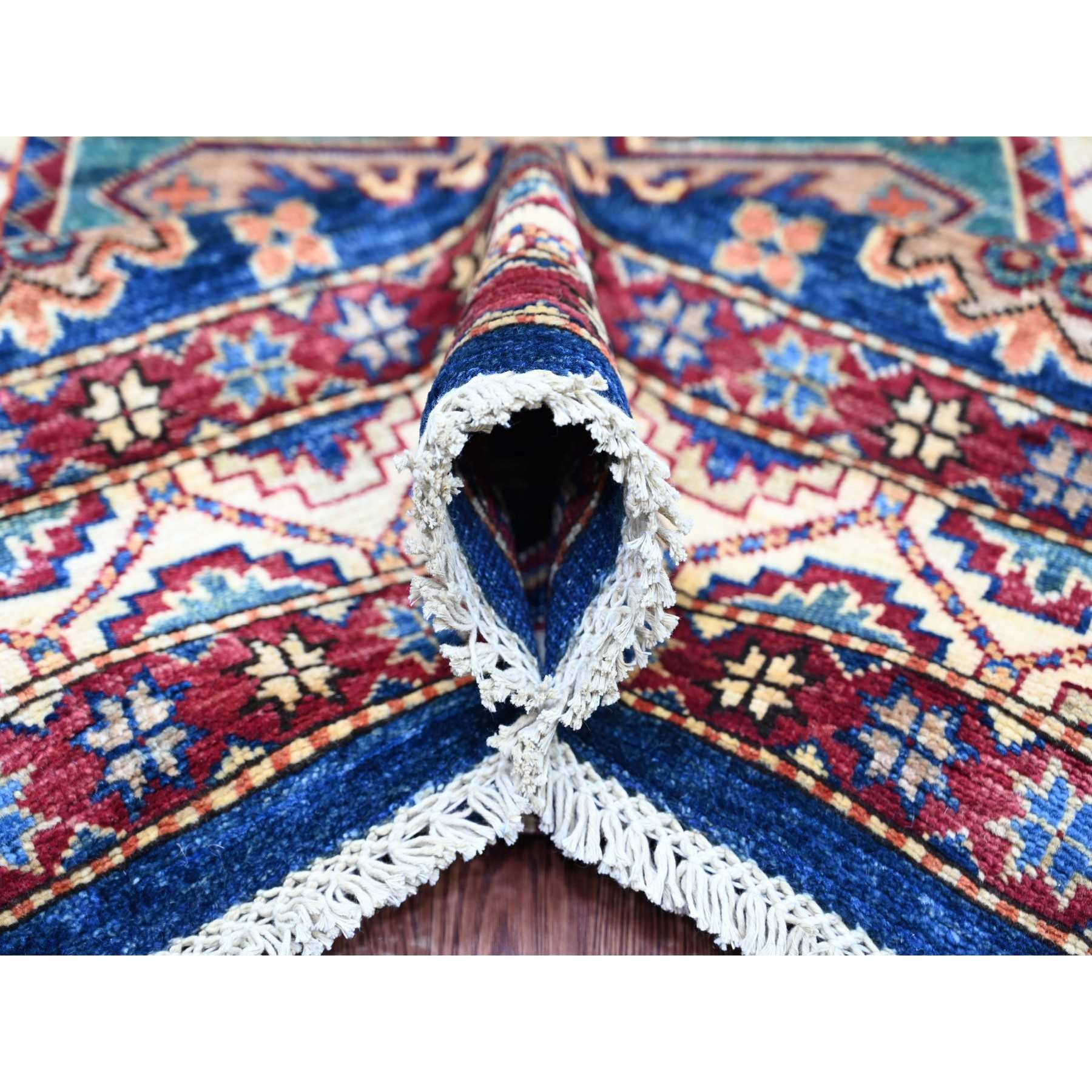 Tribal-Geometric-Hand-Knotted-Rug-106240