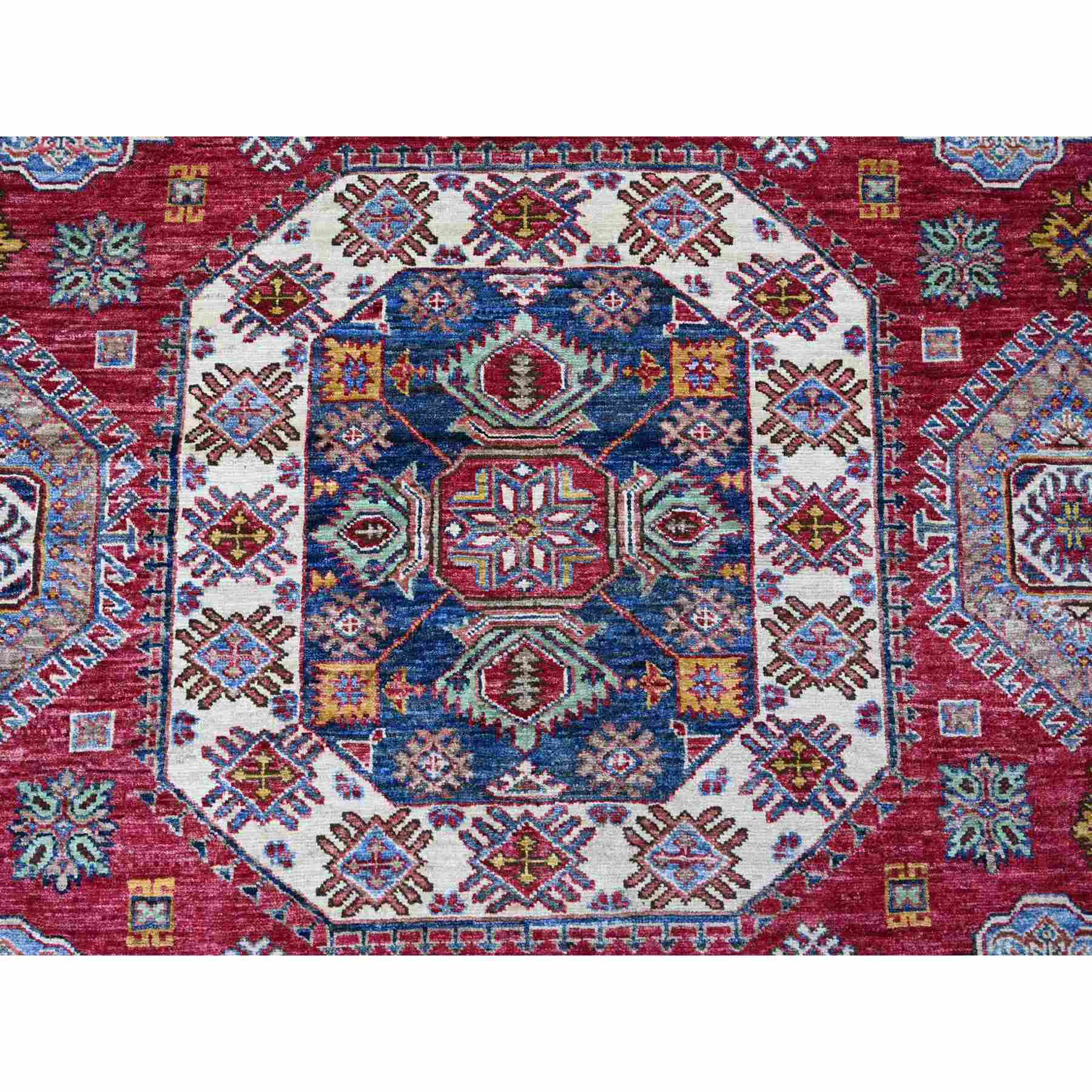 Tribal-Geometric-Hand-Knotted-Rug-106245