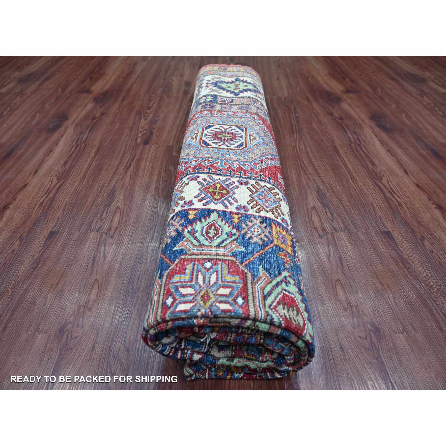 Tribal-Geometric-Hand-Knotted-Rug-106245