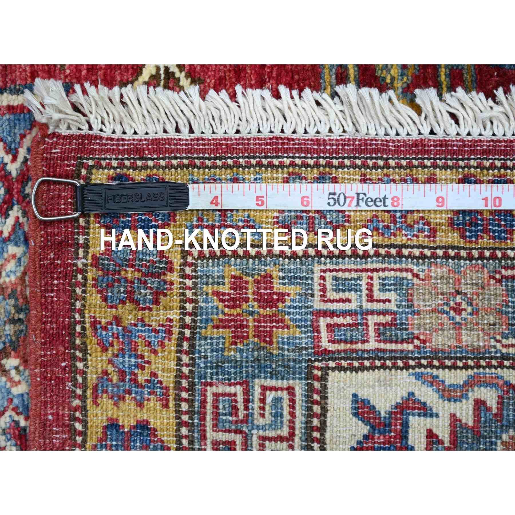 Tribal-Geometric-Hand-Knotted-Rug-106245
