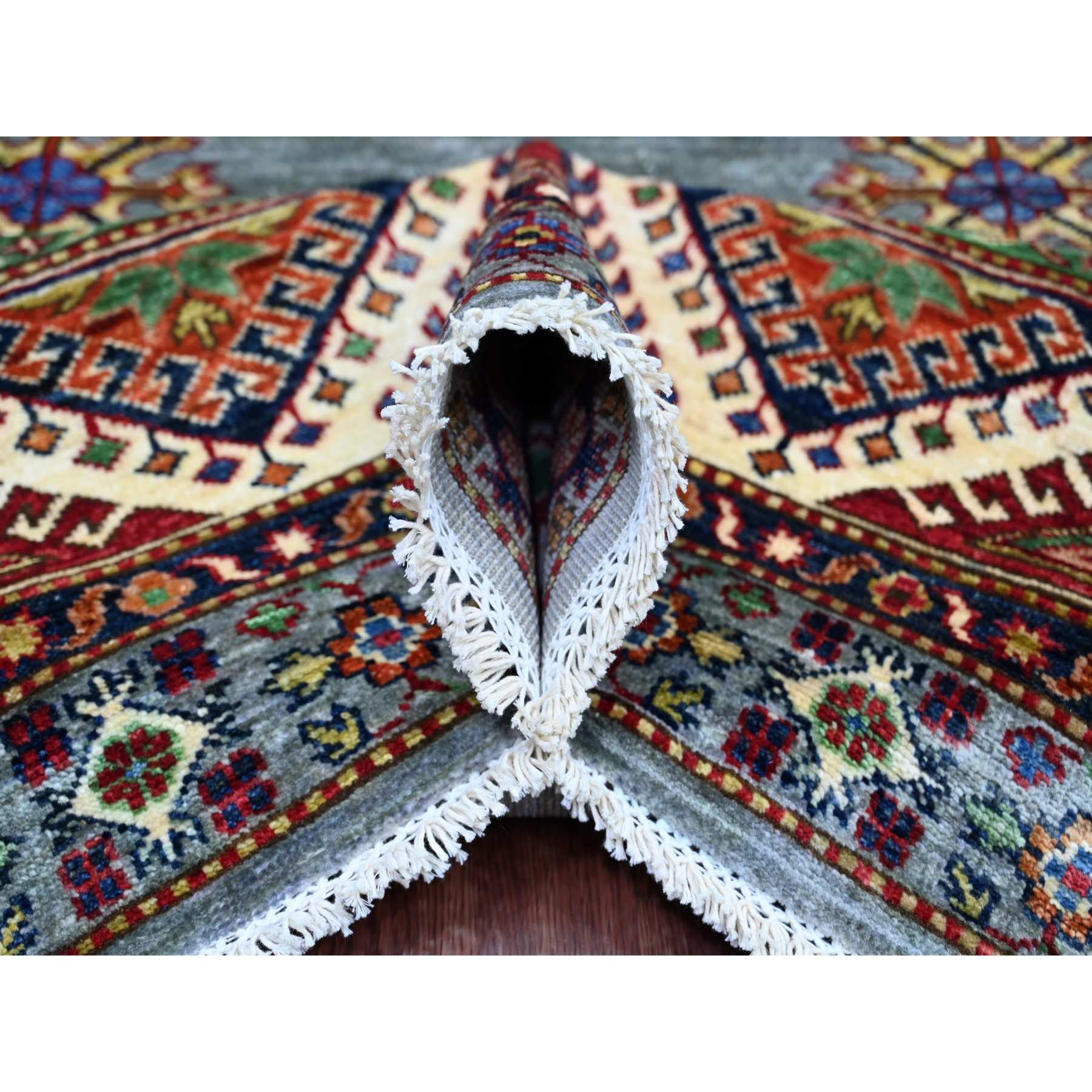 Tribal-Geometric-Hand-Knotted-Rug-106250