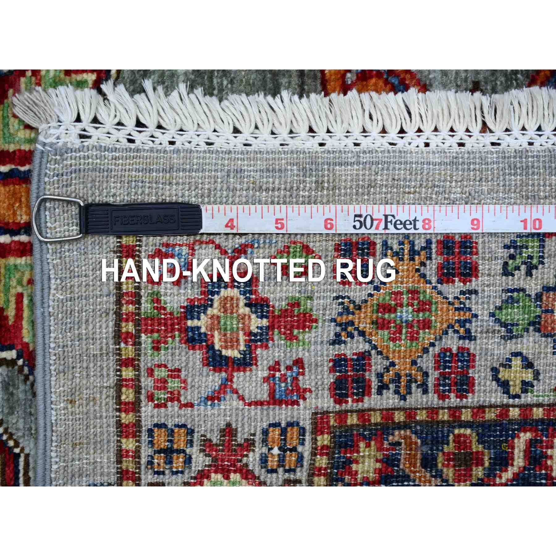 Tribal-Geometric-Hand-Knotted-Rug-106250