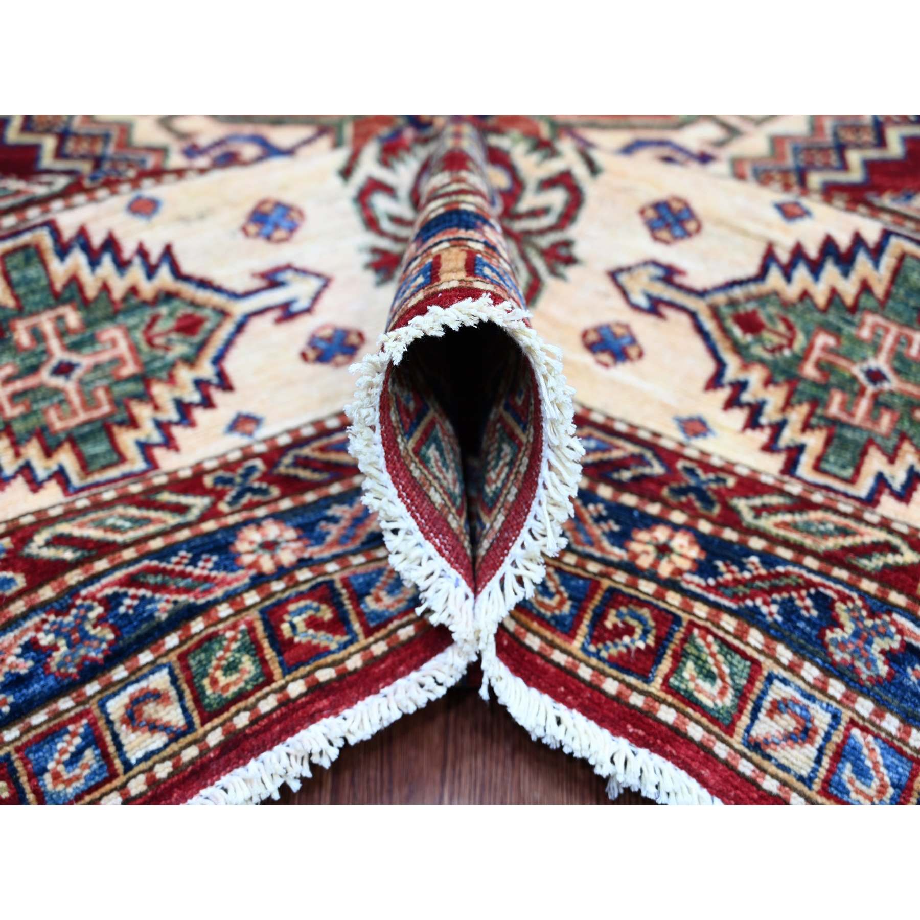 Tribal-Geometric-Hand-Knotted-Rug-106265