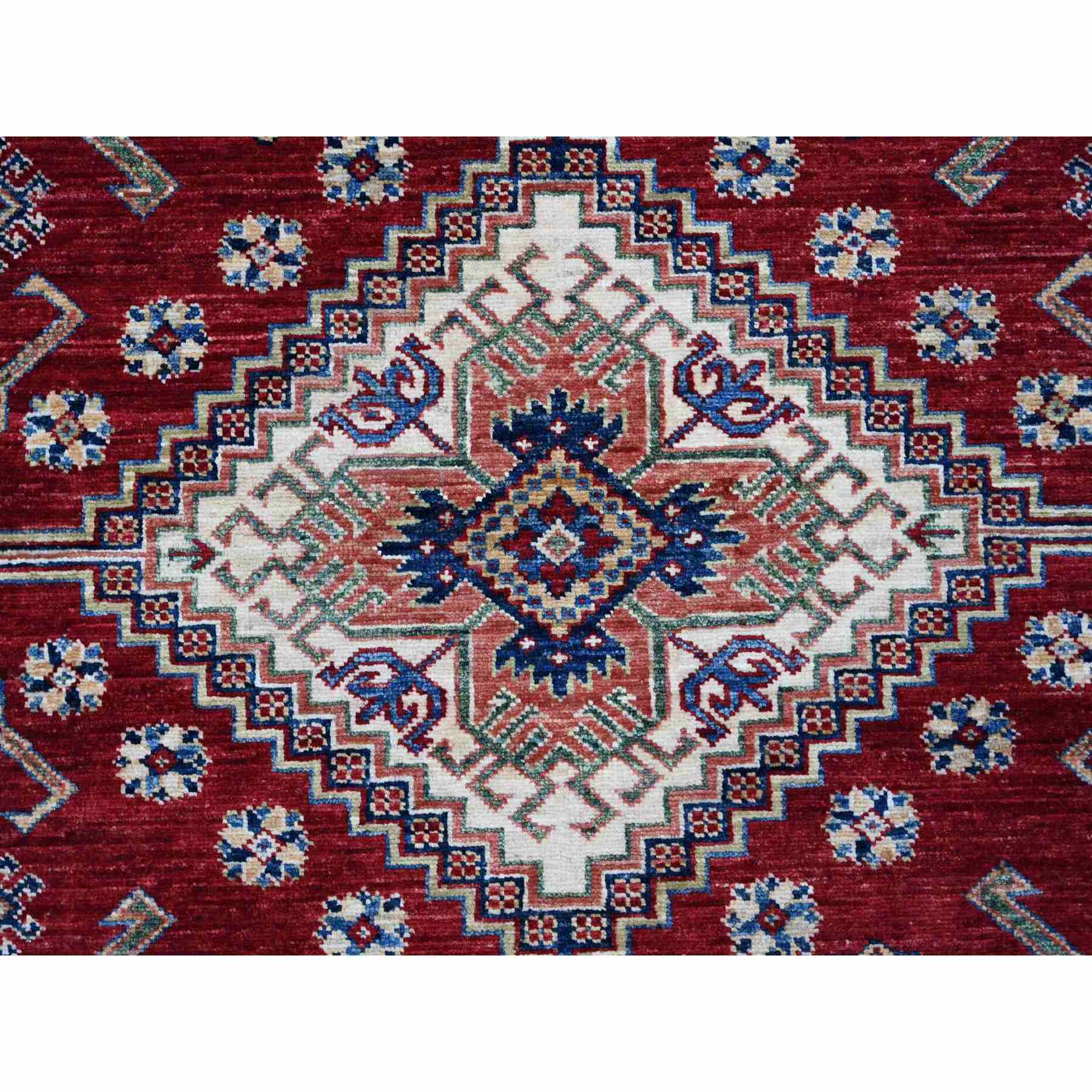 Tribal-Geometric-Hand-Knotted-Rug-106265