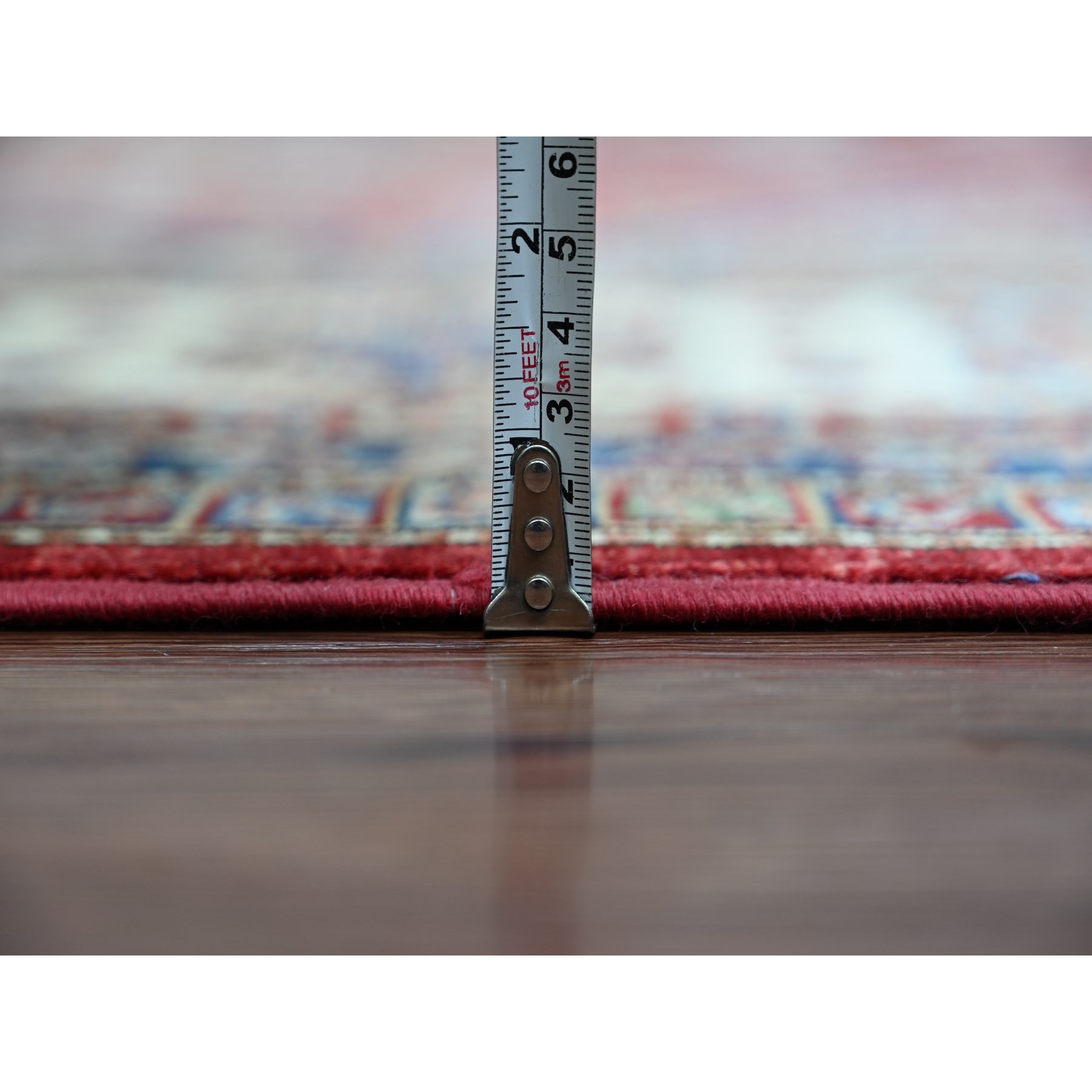 Tribal-Geometric-Hand-Knotted-Rug-106265