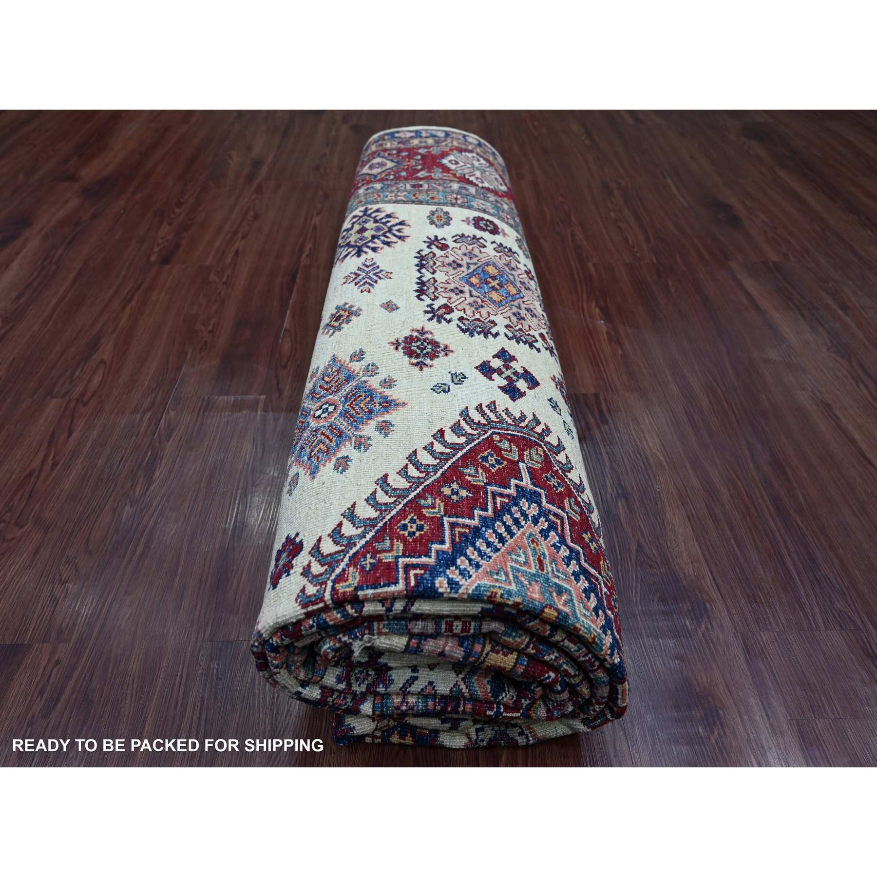 Tribal-Geometric-Hand-Knotted-Rug-106280