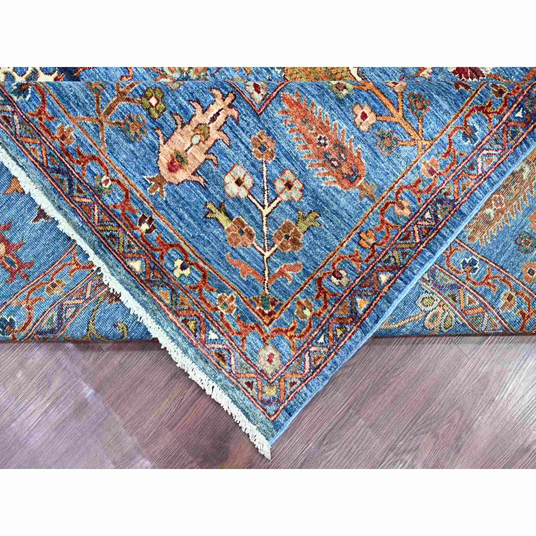 Tribal-Geometric-Hand-Knotted-Rug-106300