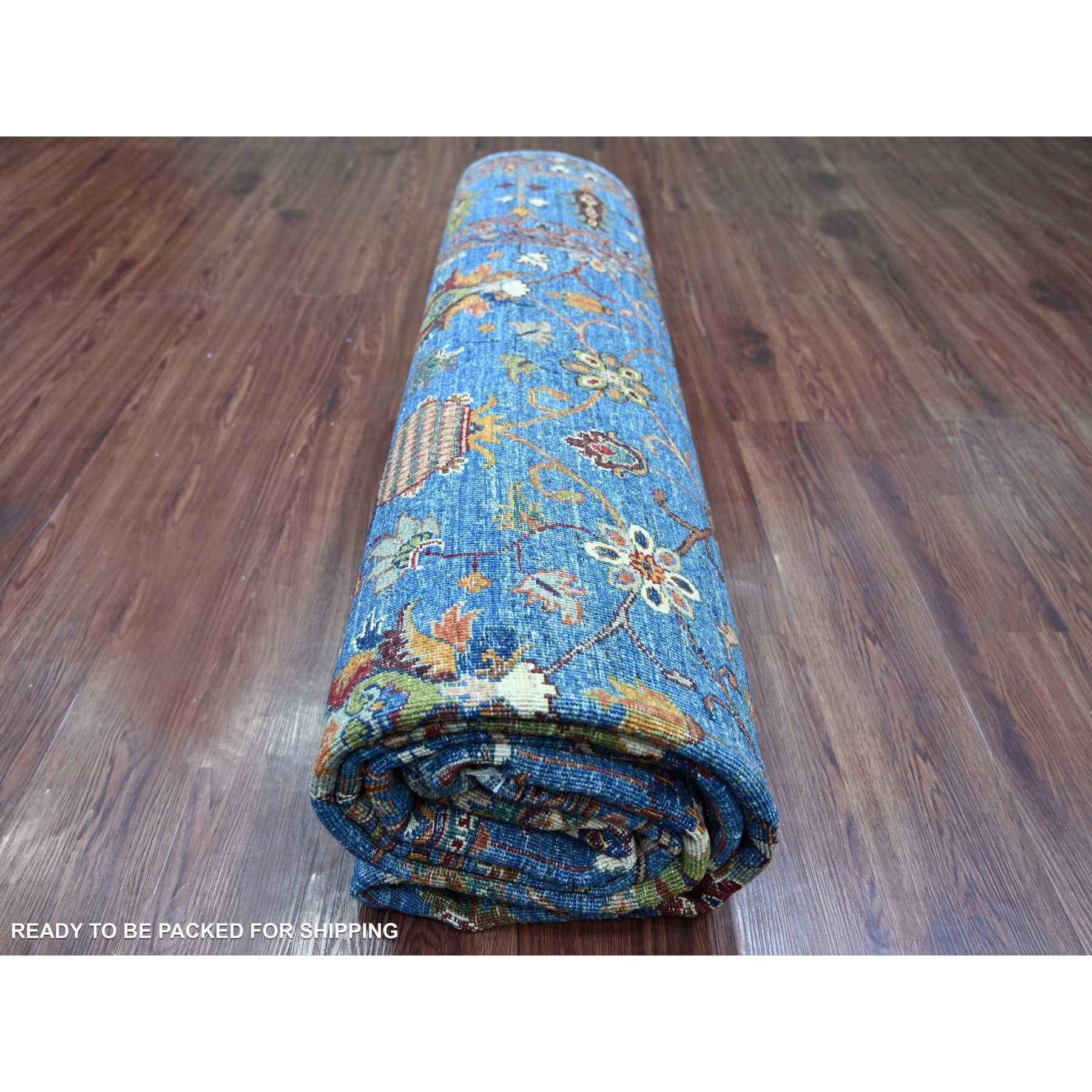 Tribal-Geometric-Hand-Knotted-Rug-106300