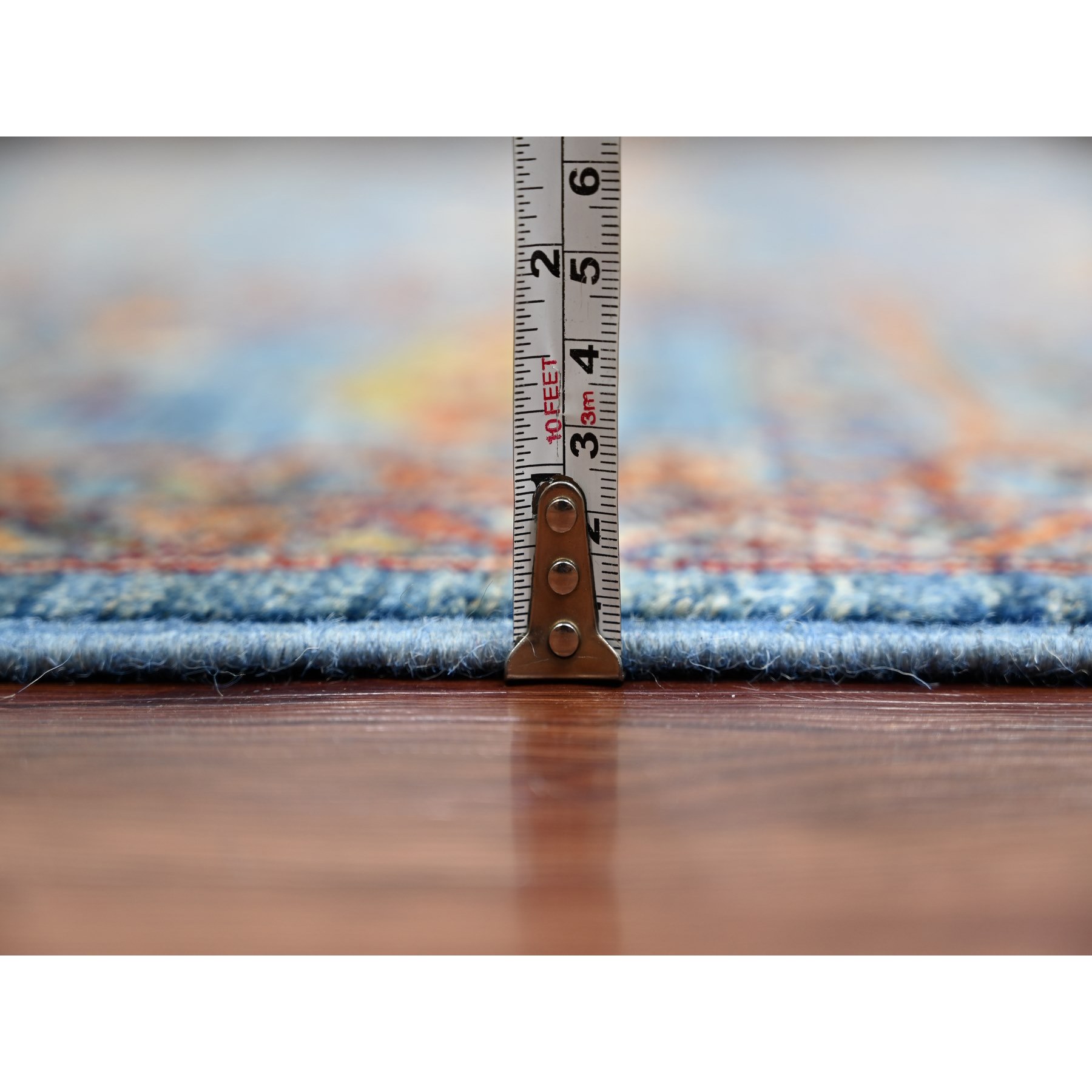 Tribal-Geometric-Hand-Knotted-Rug-106300