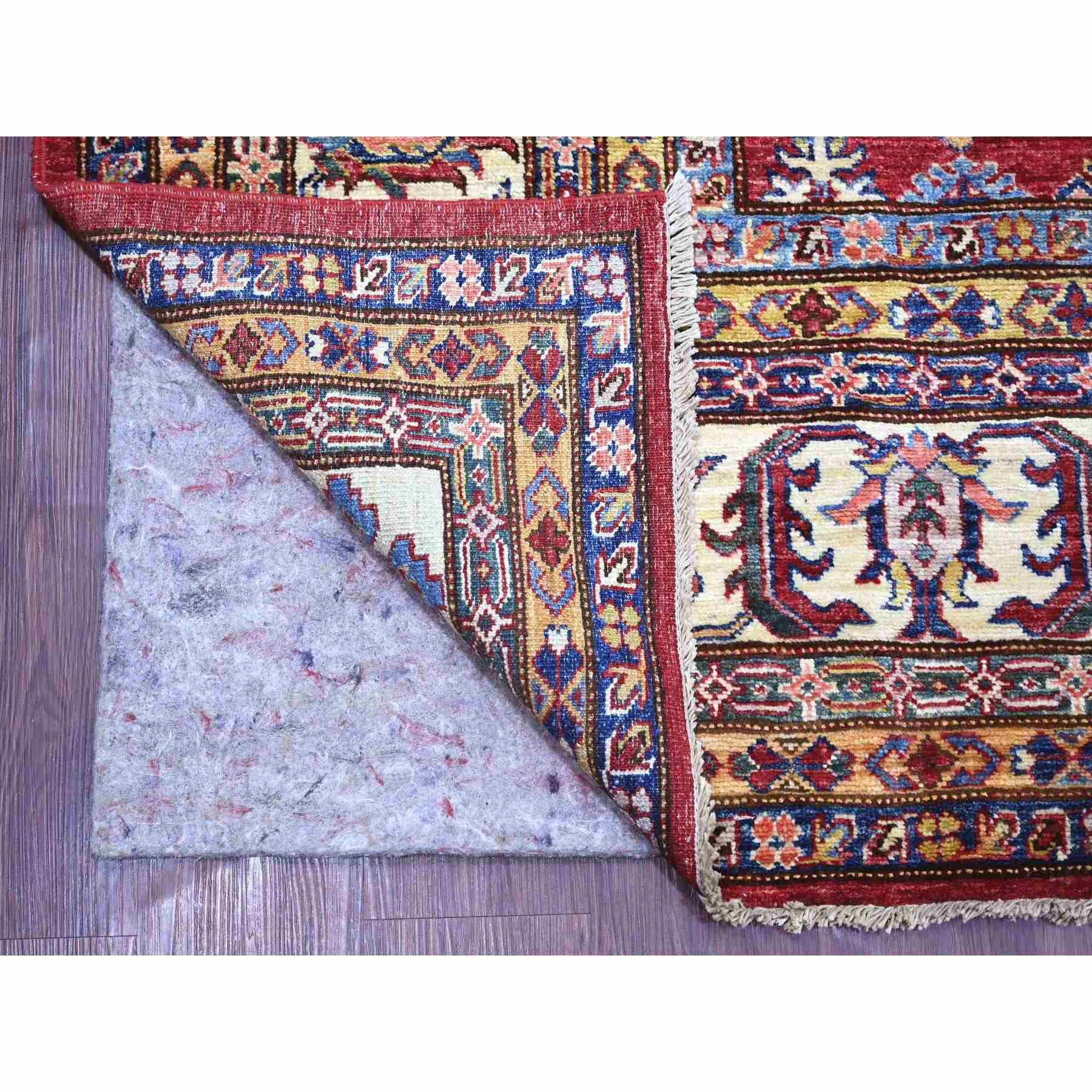 Tribal-Geometric-Hand-Knotted-Rug-106305